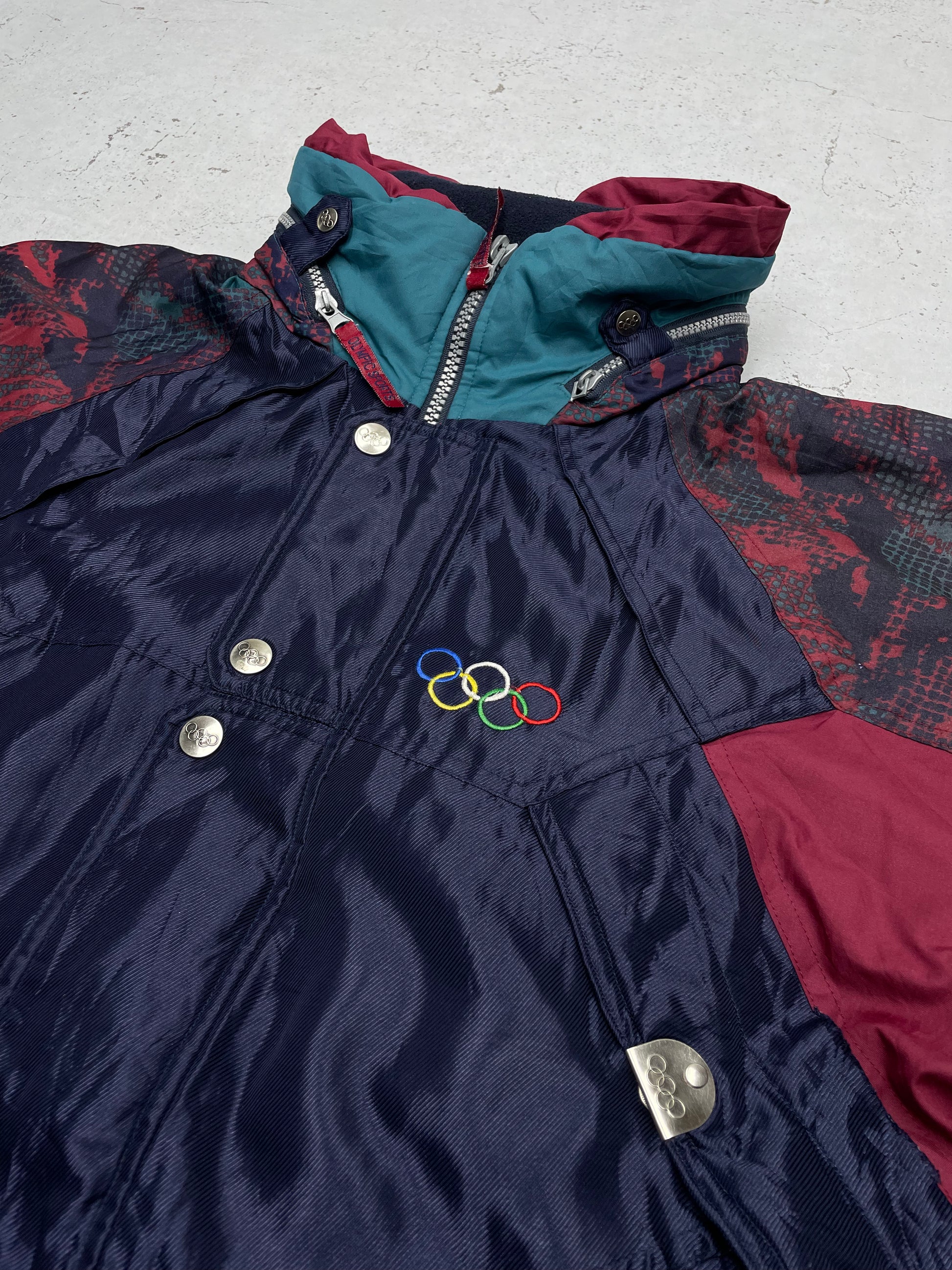 Olympia 80s Vintage Jacke Parka blau M - MonkeysVintage