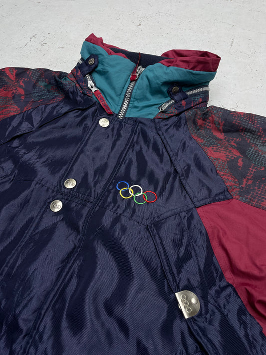 Olympia 80s Vintage Jacke Parka blau M - MonkeysVintage