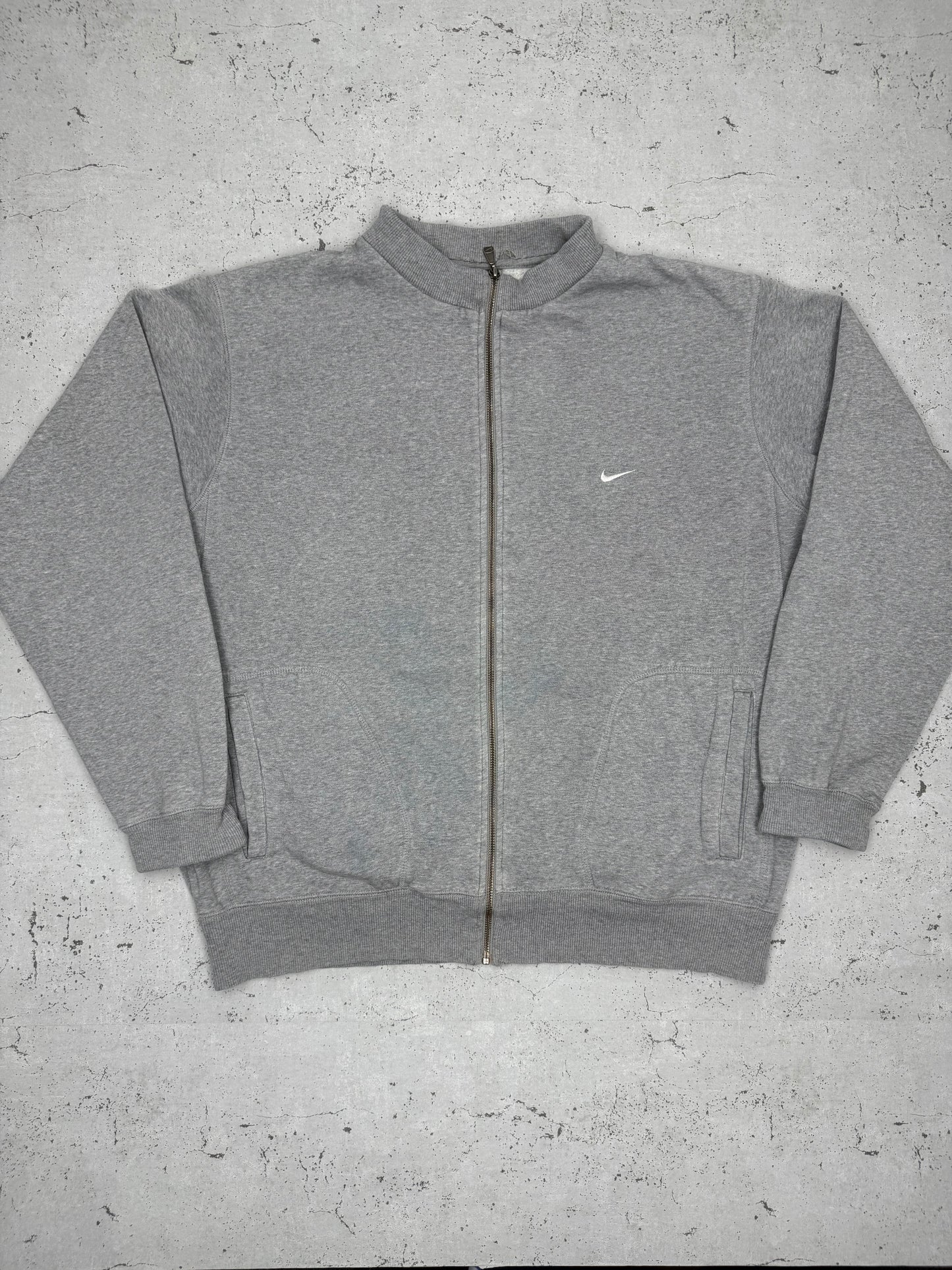 Nike Vintage Zipper Sweatshirt Grau XL - MonkeysVintage
