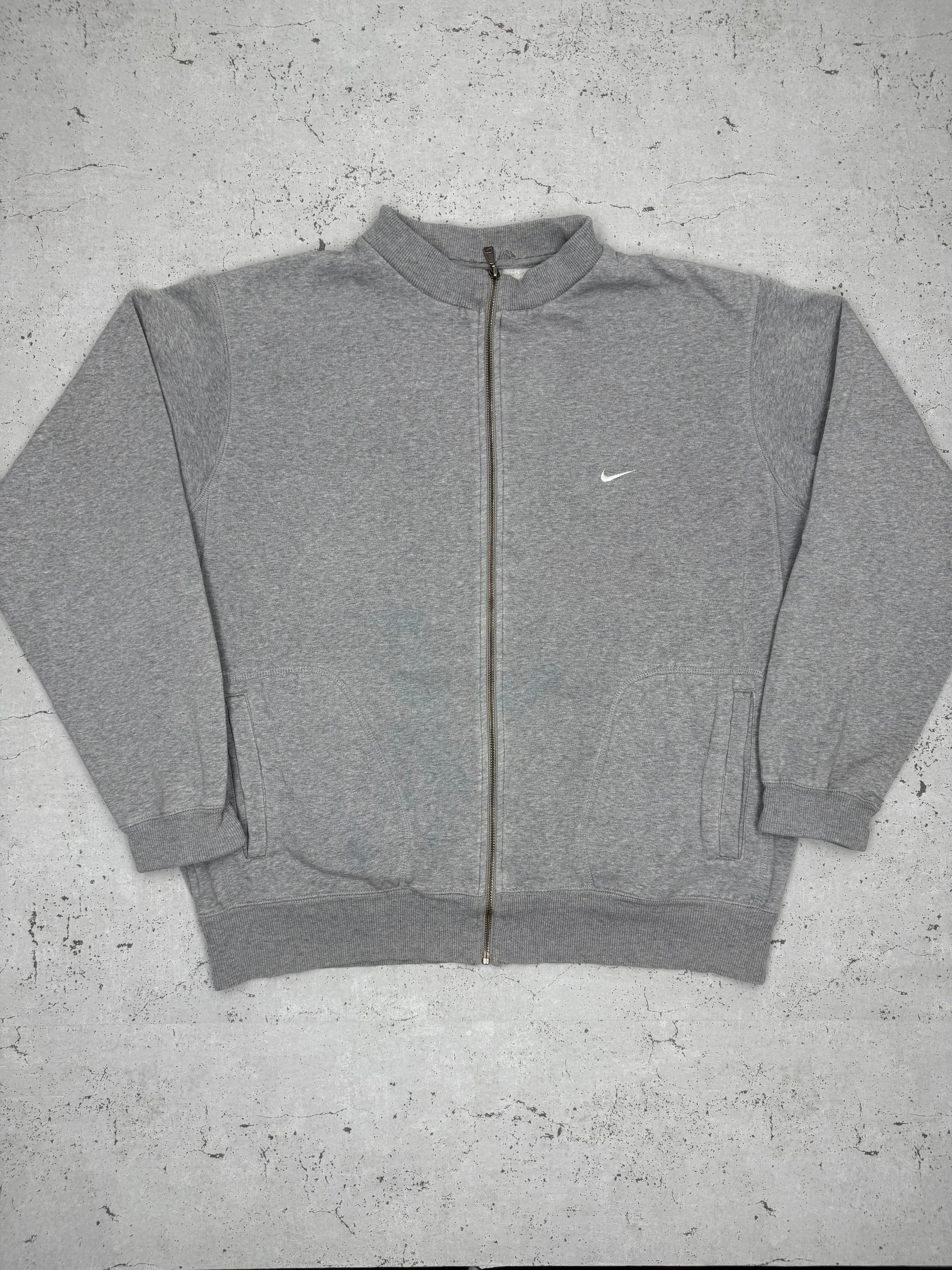 Nike Vintage Zipper Sweatshirt Grau XL - MonkeysVintage