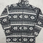 New Castle Norweger Schneeflocken Fleecejacke grau – Foto 2