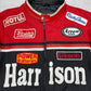 Arrow Harrsion Nascar Vintage Racing Motorradjacke schwarz rot L - MonkeysVintage