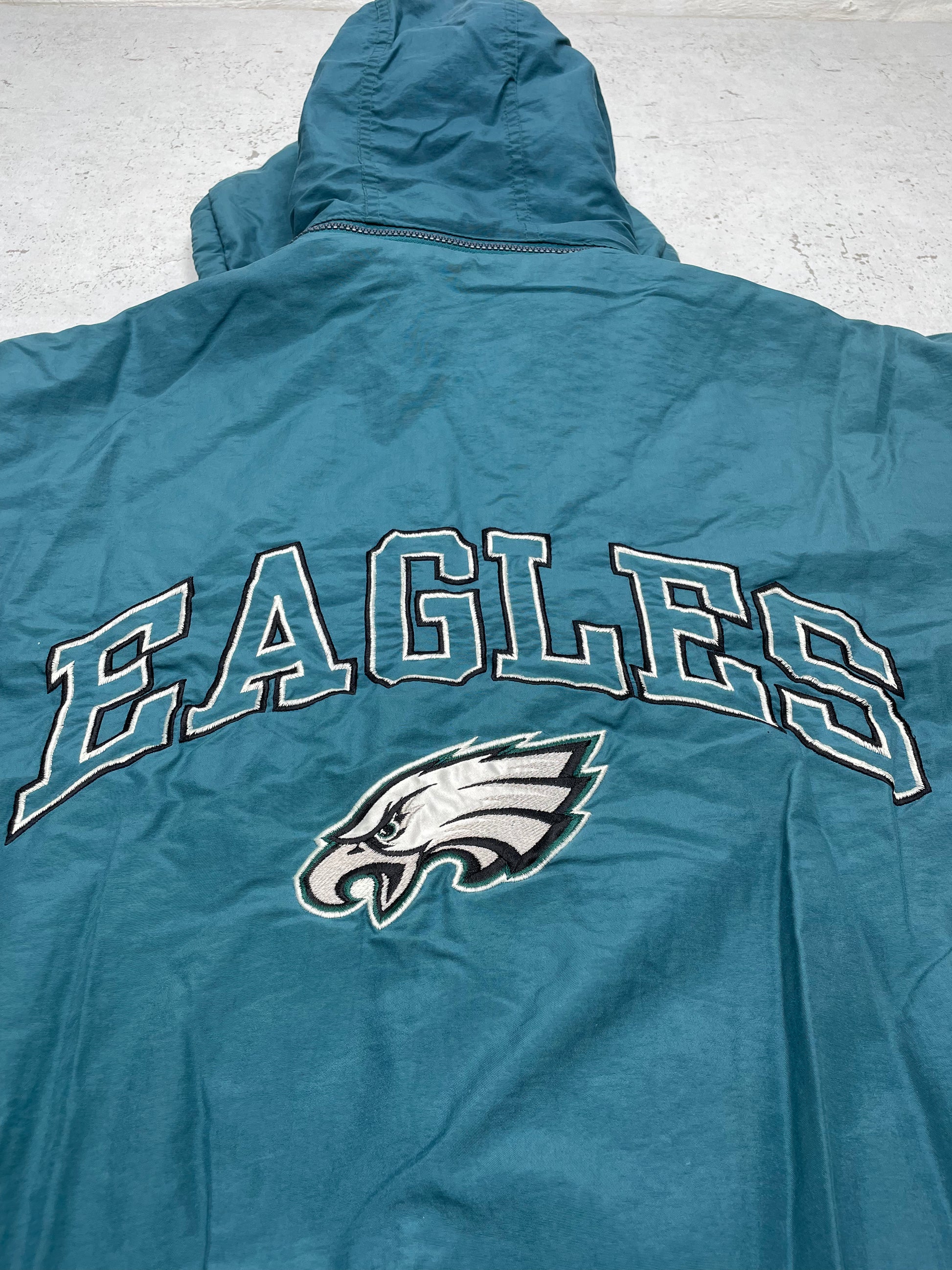NFL Eagles 90s Vintage Jacke grün blau L - MonkeysVintage