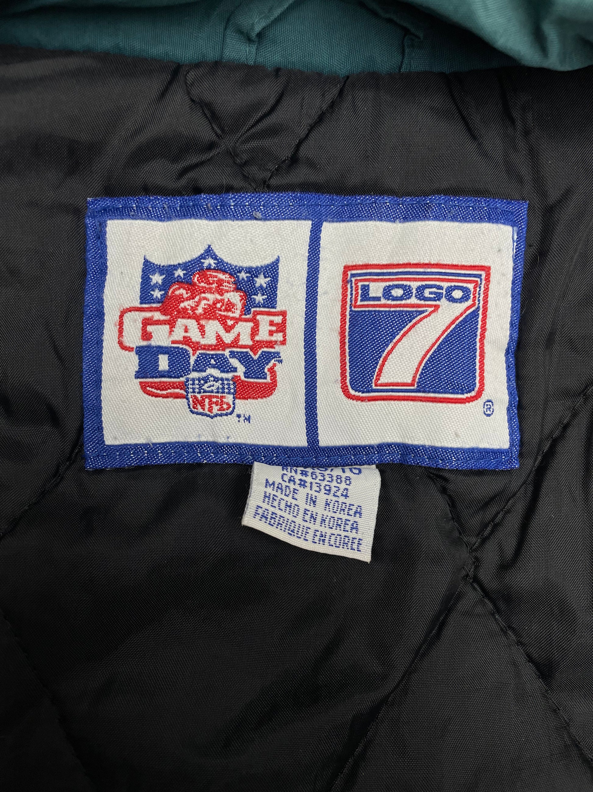 NFL Eagles 90s Vintage Jacke grün blau L - MonkeysVintage