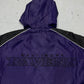 NFL Baltimore Ravens Vintage Windbreaker Jacke lila schwarz XL - MonkeysVintage
