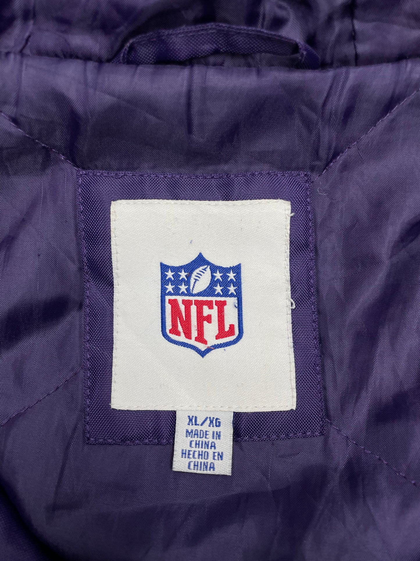 NFL Baltimore Ravens Vintage Windbreaker Jacke lila schwarz XL - MonkeysVintage