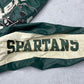 NFL Vintage Michigan State Spartans Collegejacke Leder grün beige L - MonkeysVintage