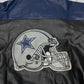 NFL Dallas Cowboys Vintage Lederjacke Collegejacke blau schwarz XL - MonkeysVintage