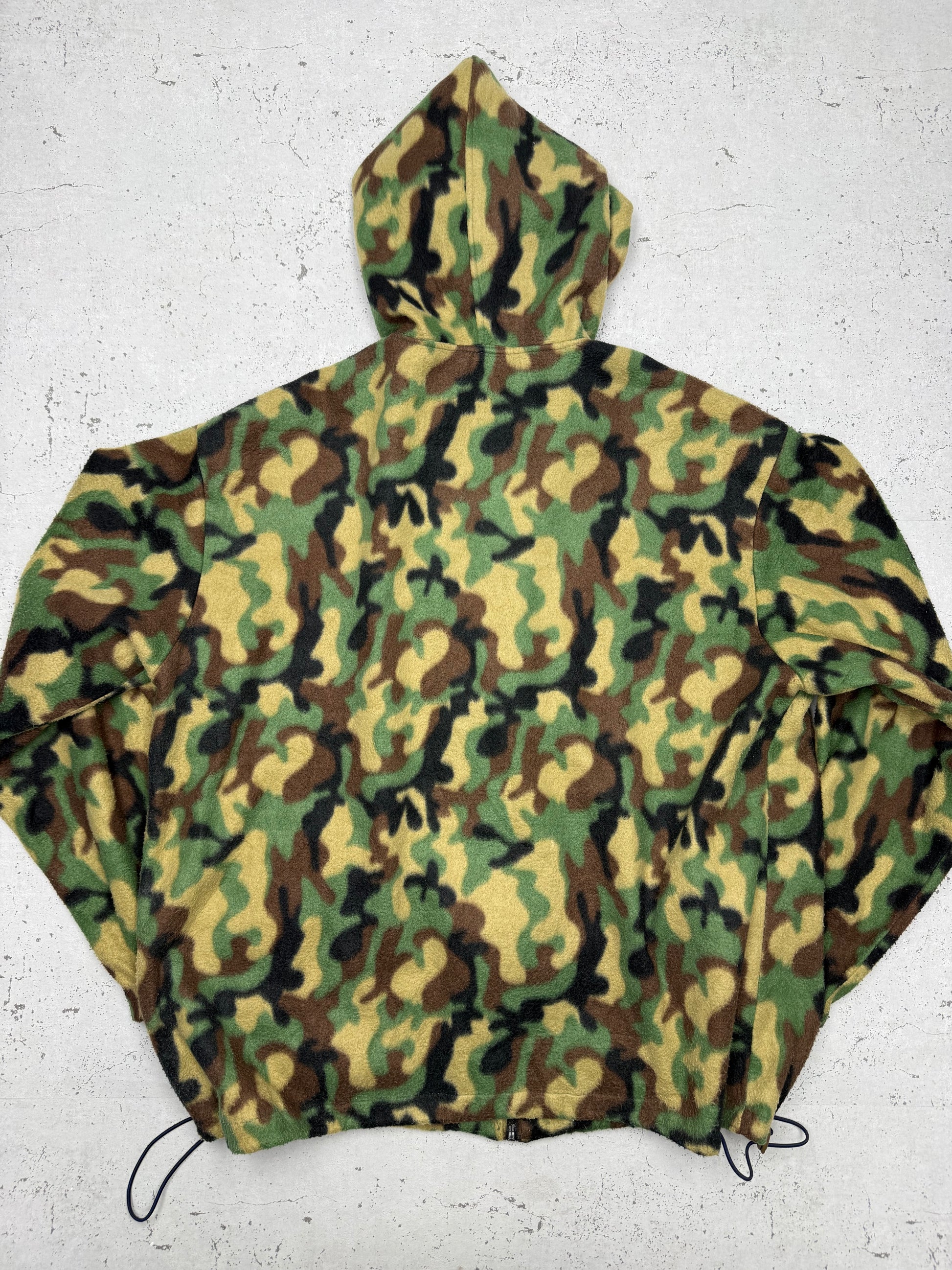 Camouflage Fleece Hoodie grün – Foto 5