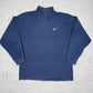 Nike Vintage Zip Sweatshirt Blau S - MonkeysVintage