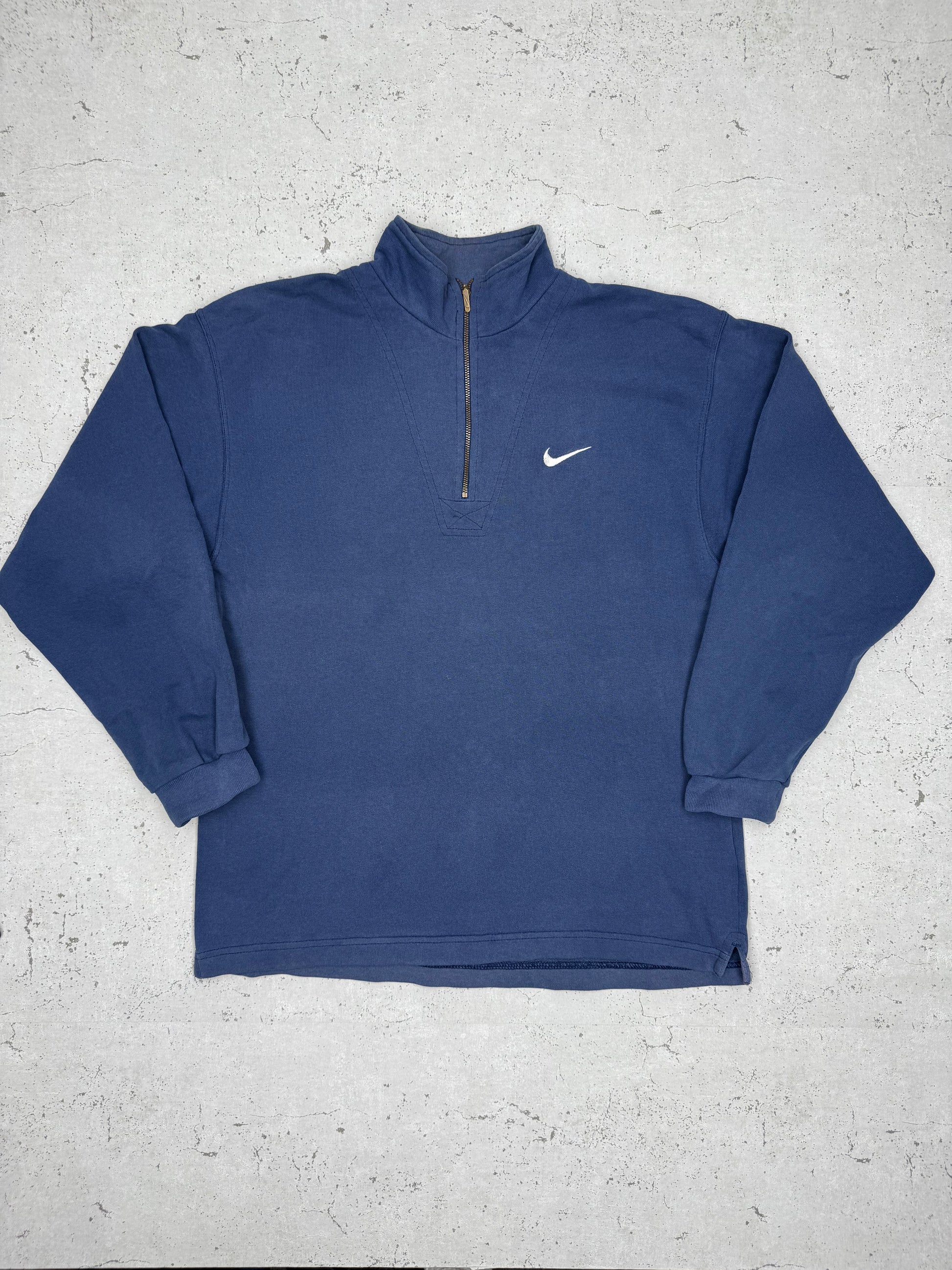Nike Vintage Zip Sweatshirt Blau S - MonkeysVintage