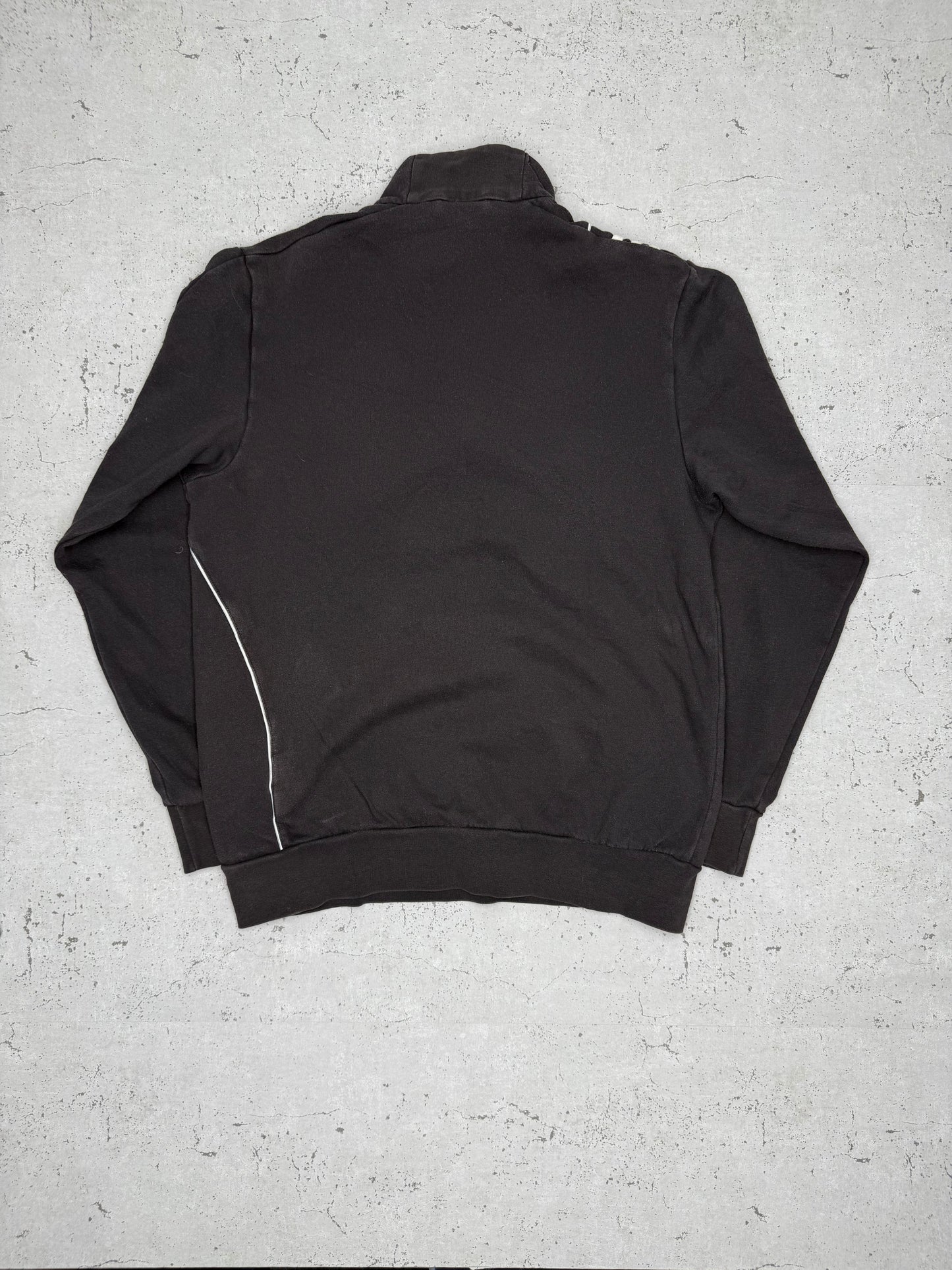 Adidas Vintage Zip Sweatshirt Schwarz M - MonkeysVintage