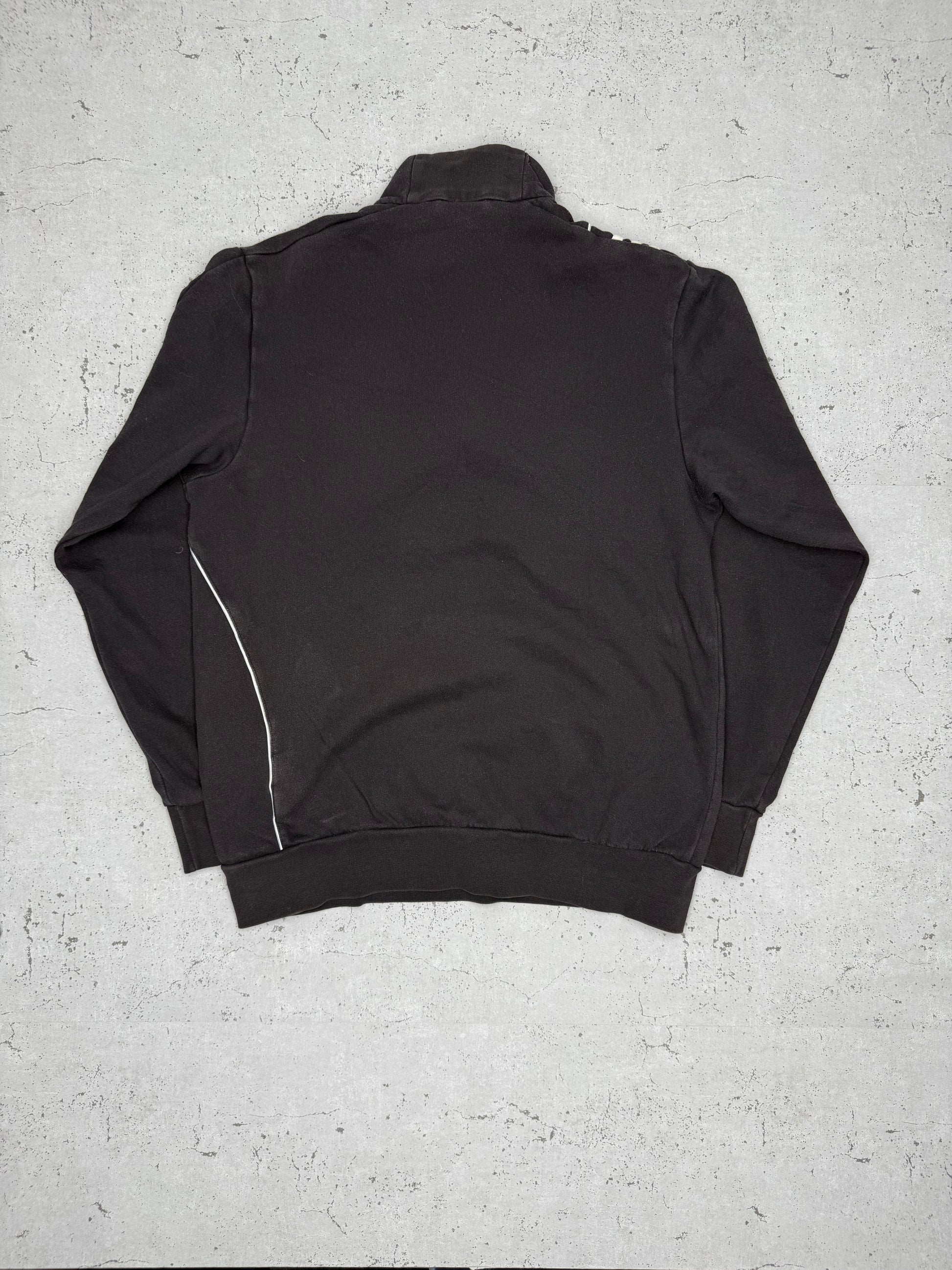 Adidas Vintage Zip Sweatshirt Schwarz M - MonkeysVintage
