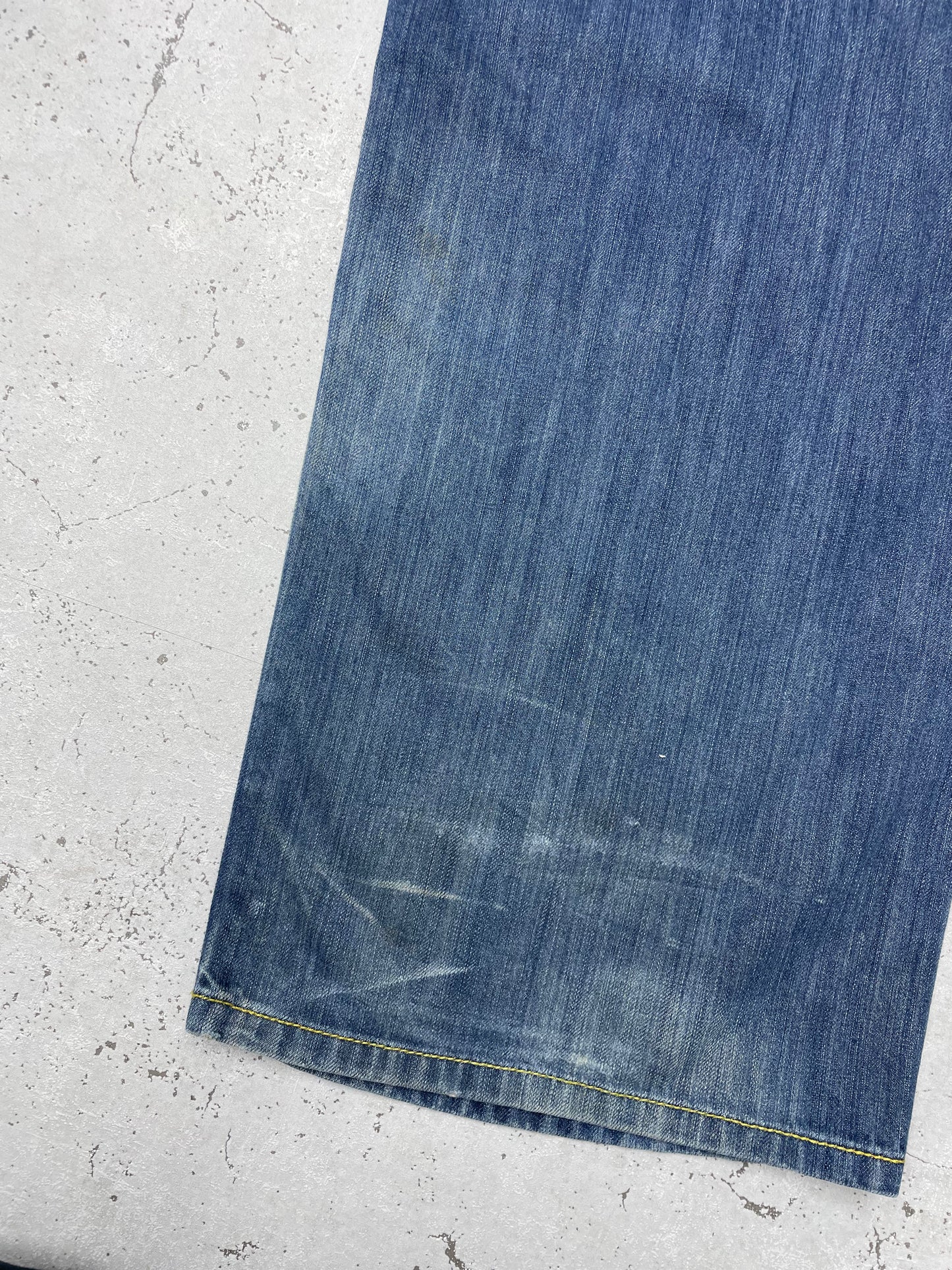 Roca Wear Y2K Vintage Baggy Jeans embroidered Hip Hop blau W38 L34 - MonkeysVintage