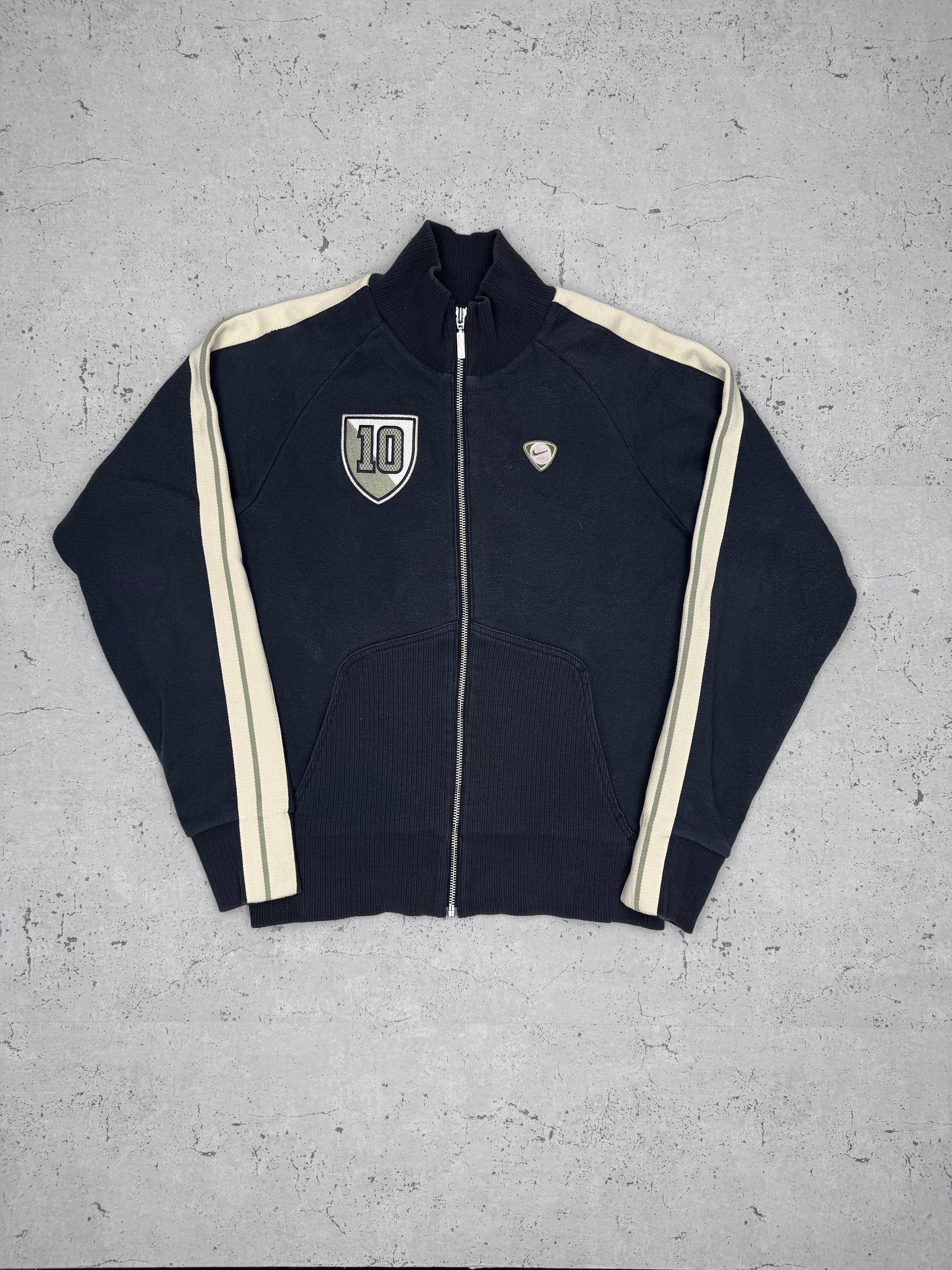 Nike Soccer Vintage Zipper Sweatshirt Blau S - MonkeysVintage