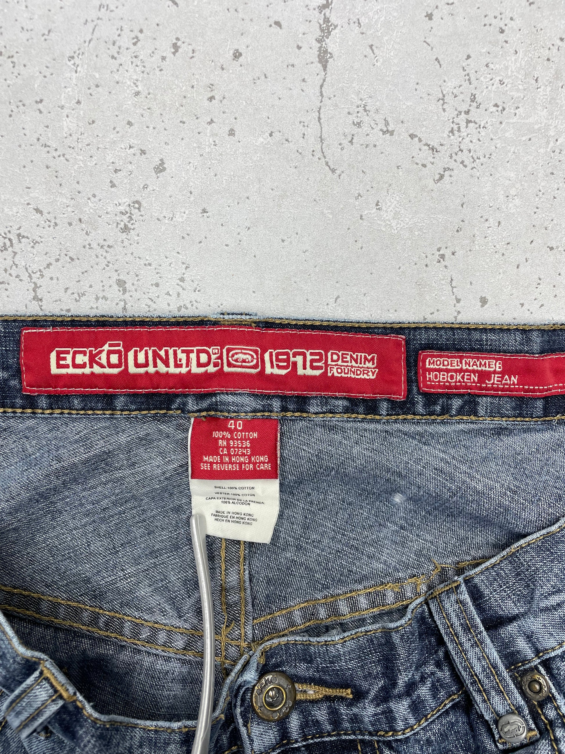 Ecko Unltd. Y2K Vintage baggy Jeans W40 blau XXL - MonkeysVintage