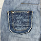 Eight 732 Vintage Y2K Baggy embroidered Jeans blau W44 L34 - MonkeysVintage