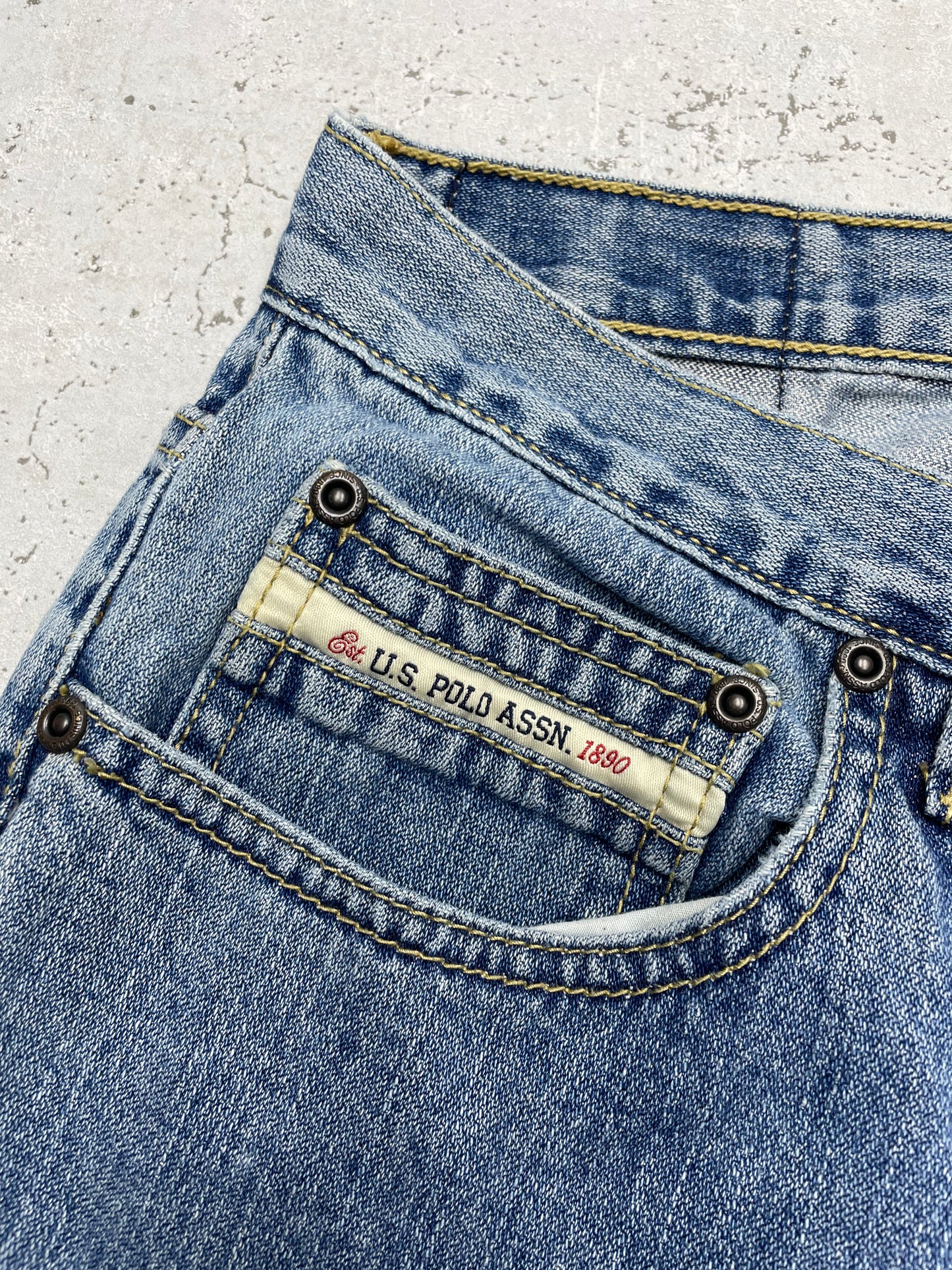 U.S. Polo Assn. Vintage Baggy Jeans blau W38 L32 - MonkeysVintage