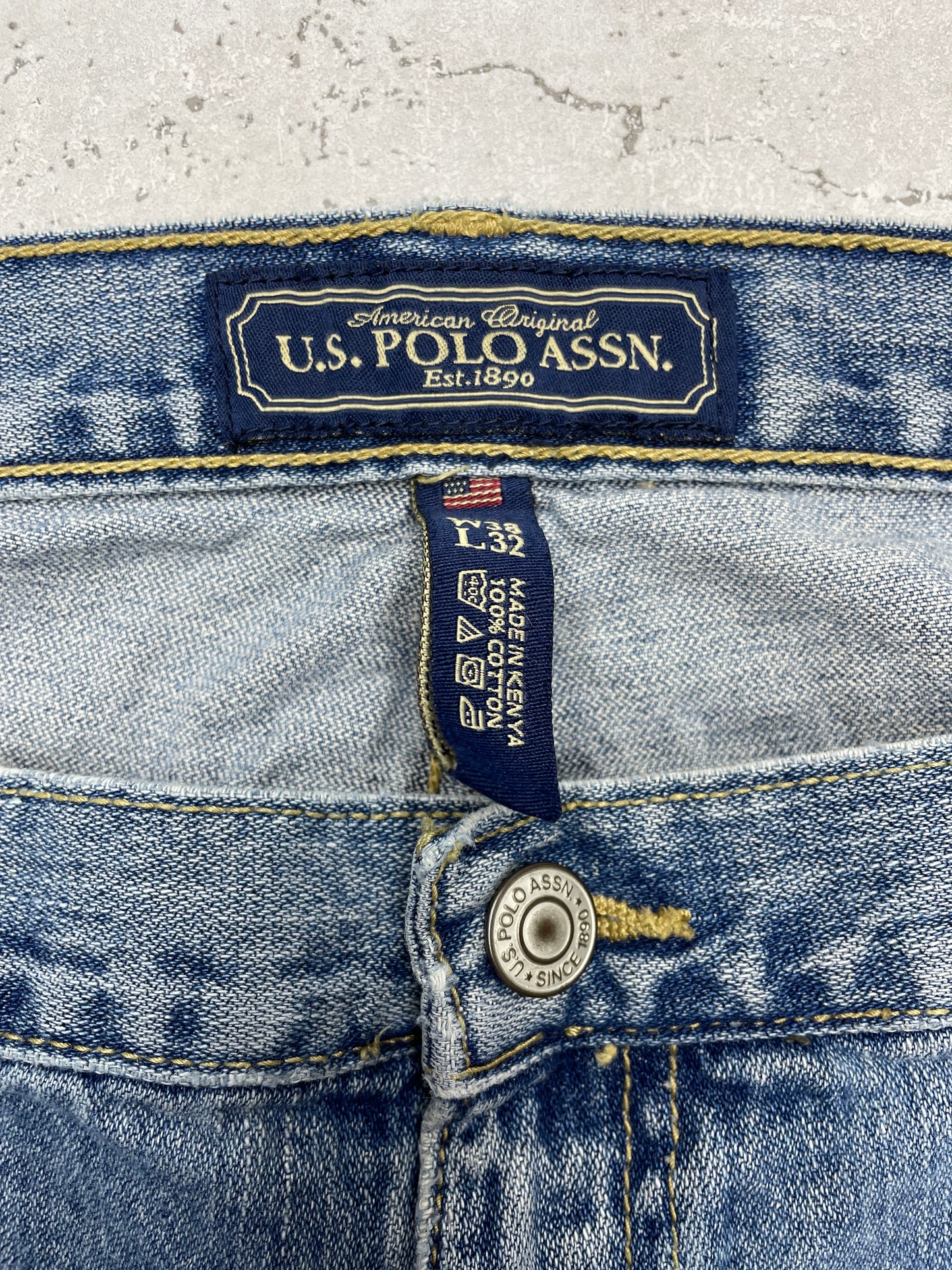 U.S. Polo Assn. Vintage Baggy Jeans blau W38 L32 - MonkeysVintage