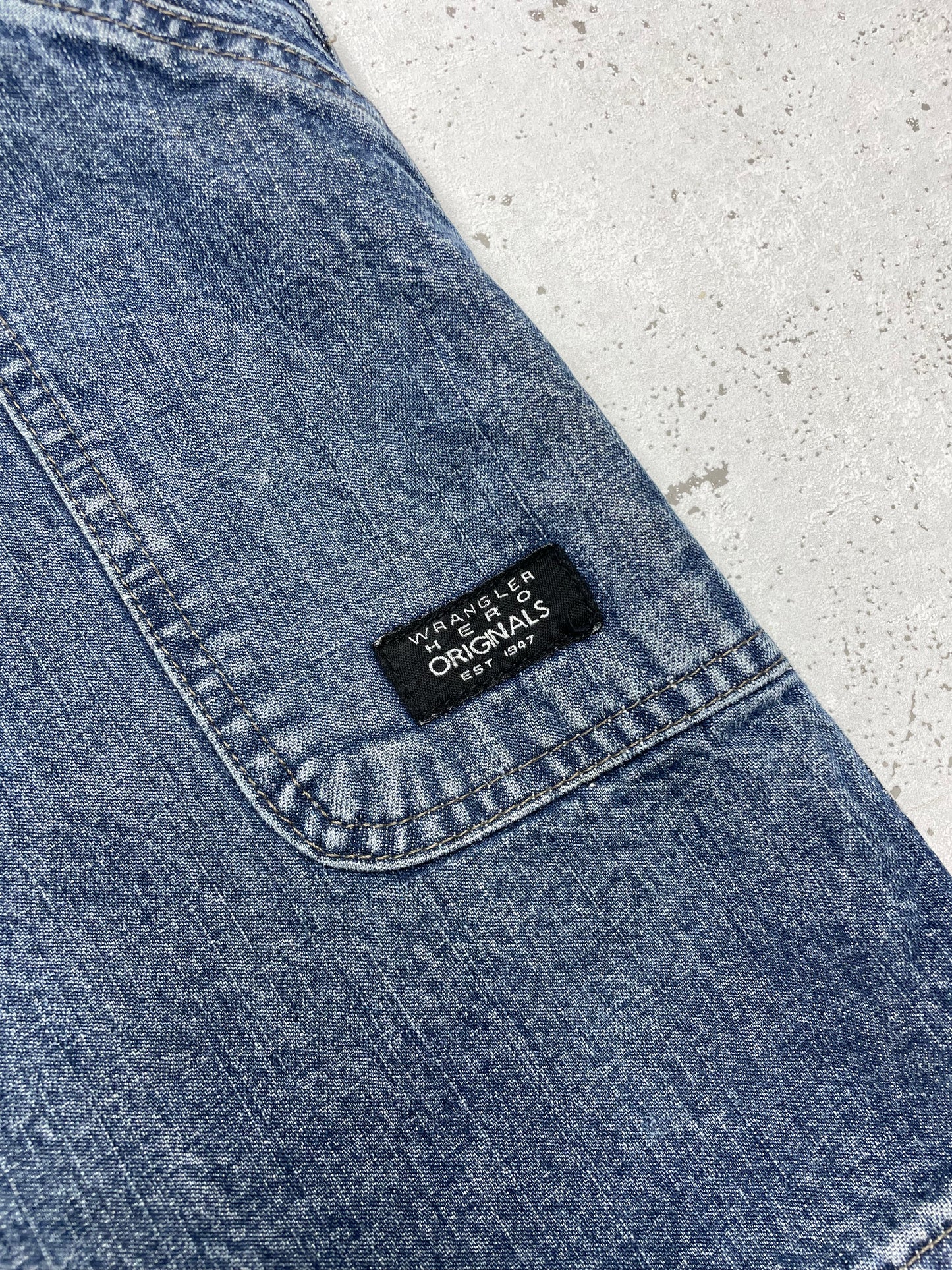 Wrangler Vintage Jeans Shorts blau W44 - MonkeysVintage