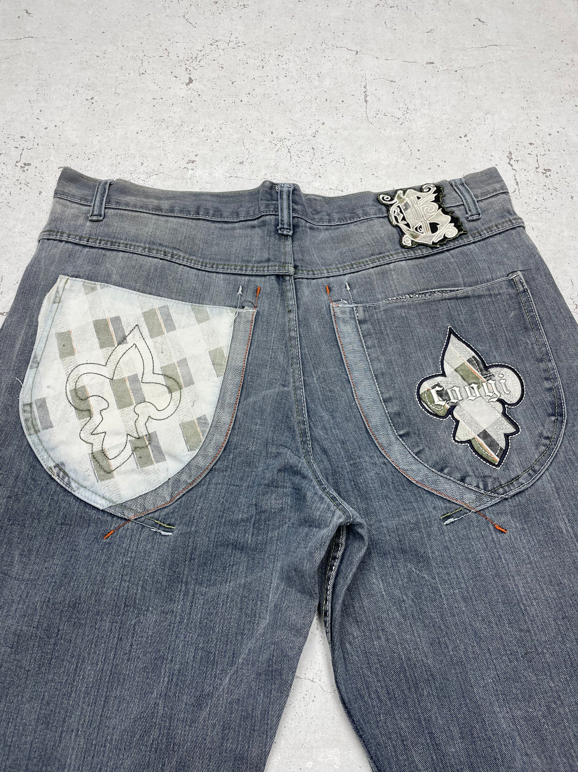 COOGI Vintage Y2K Baggy Jeans grau W42 - MonkeysVintage