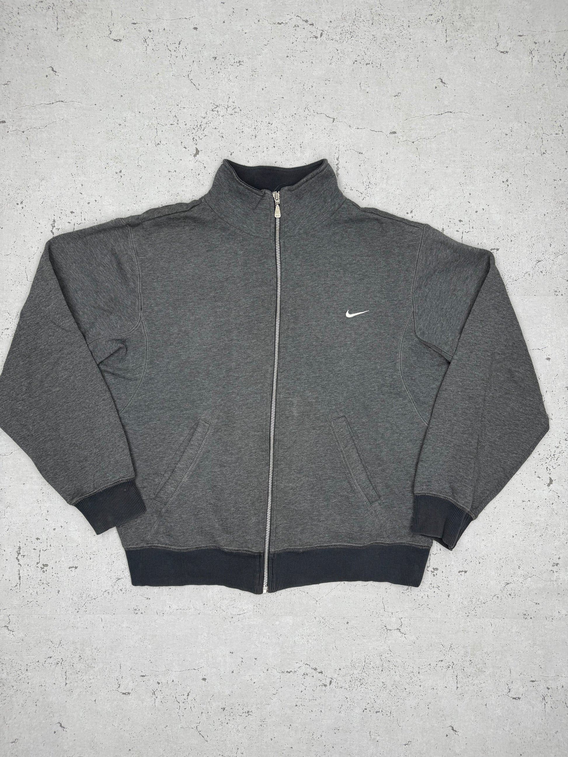 Nike Vintage Zipper Sweatshirt Grau M - MonkeysVintage