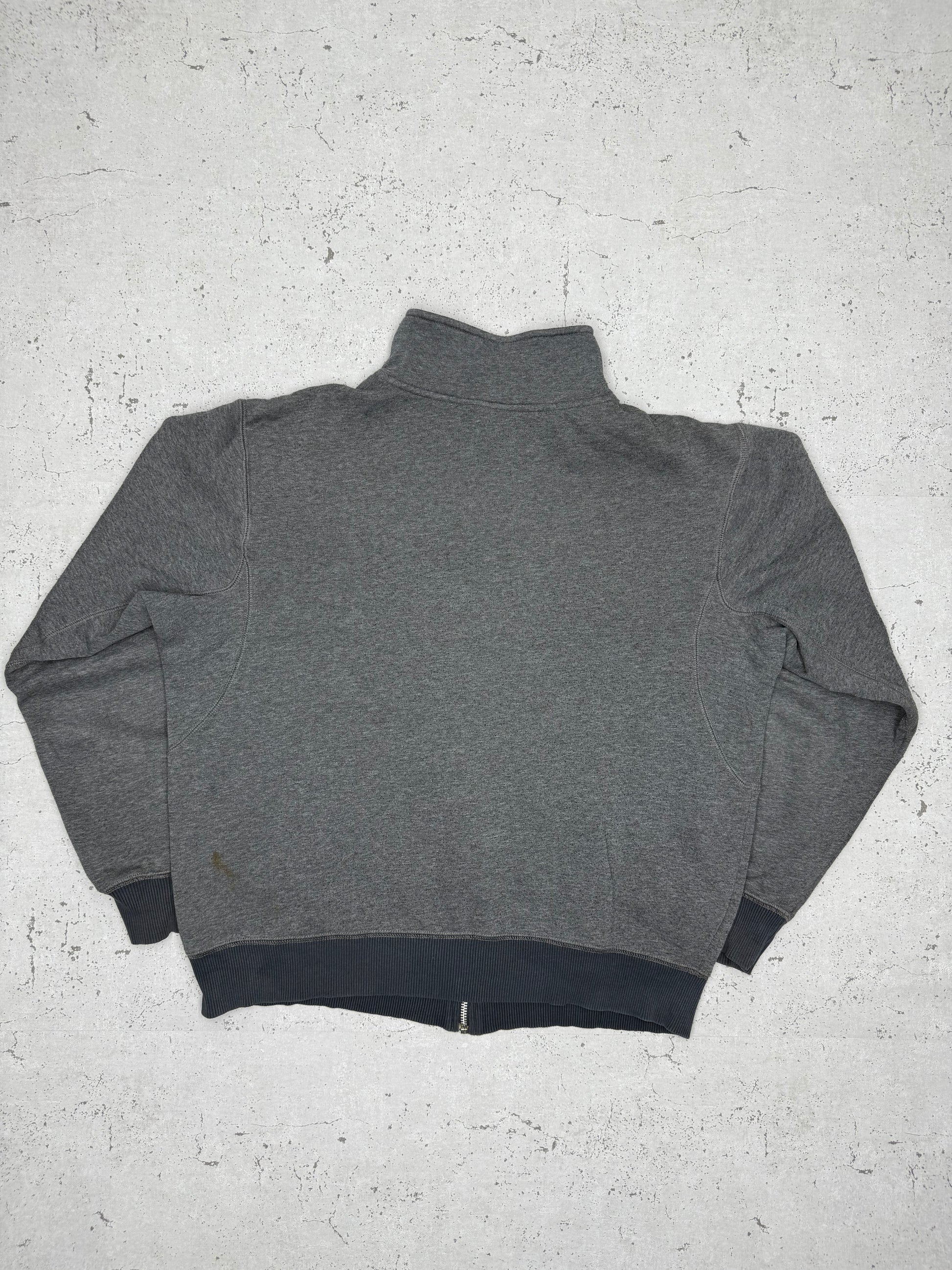 Nike Vintage Zipper Sweatshirt Grau M - MonkeysVintage