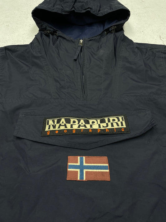 Napapijri Windbreaker Jacke blau XL - MonkeysVintage