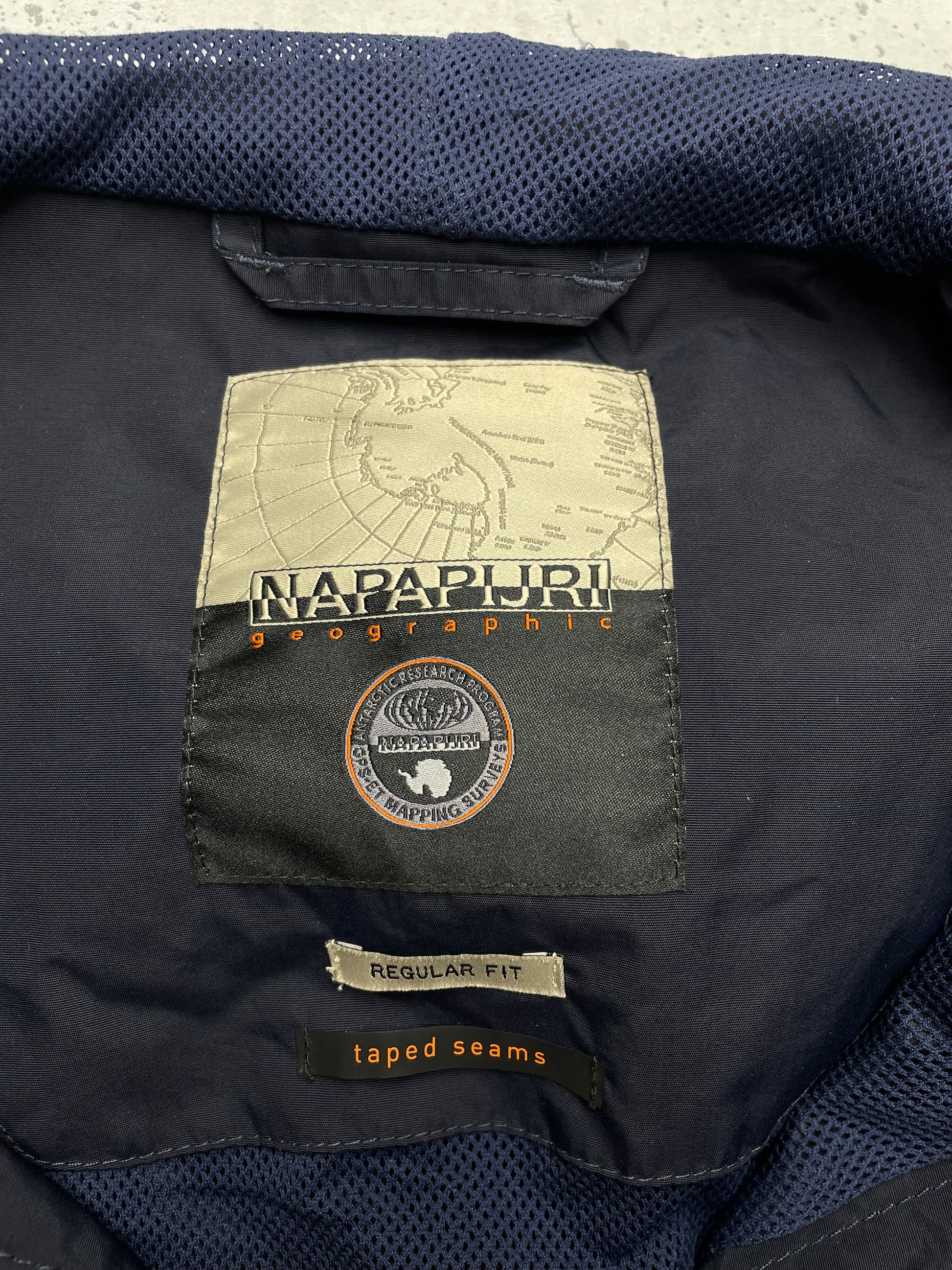 Napapijri Windbreaker Jacke blau XL - MonkeysVintage
