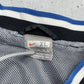 Nike Vintage Spellout Big Swoosh Sweater Windbreaker blau schwarz L - MonkeysVintage