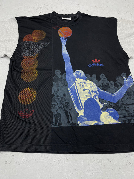 Adidas Utah Jazz Retro NBA Shirt Tee schwarz L - MonkeysVintage