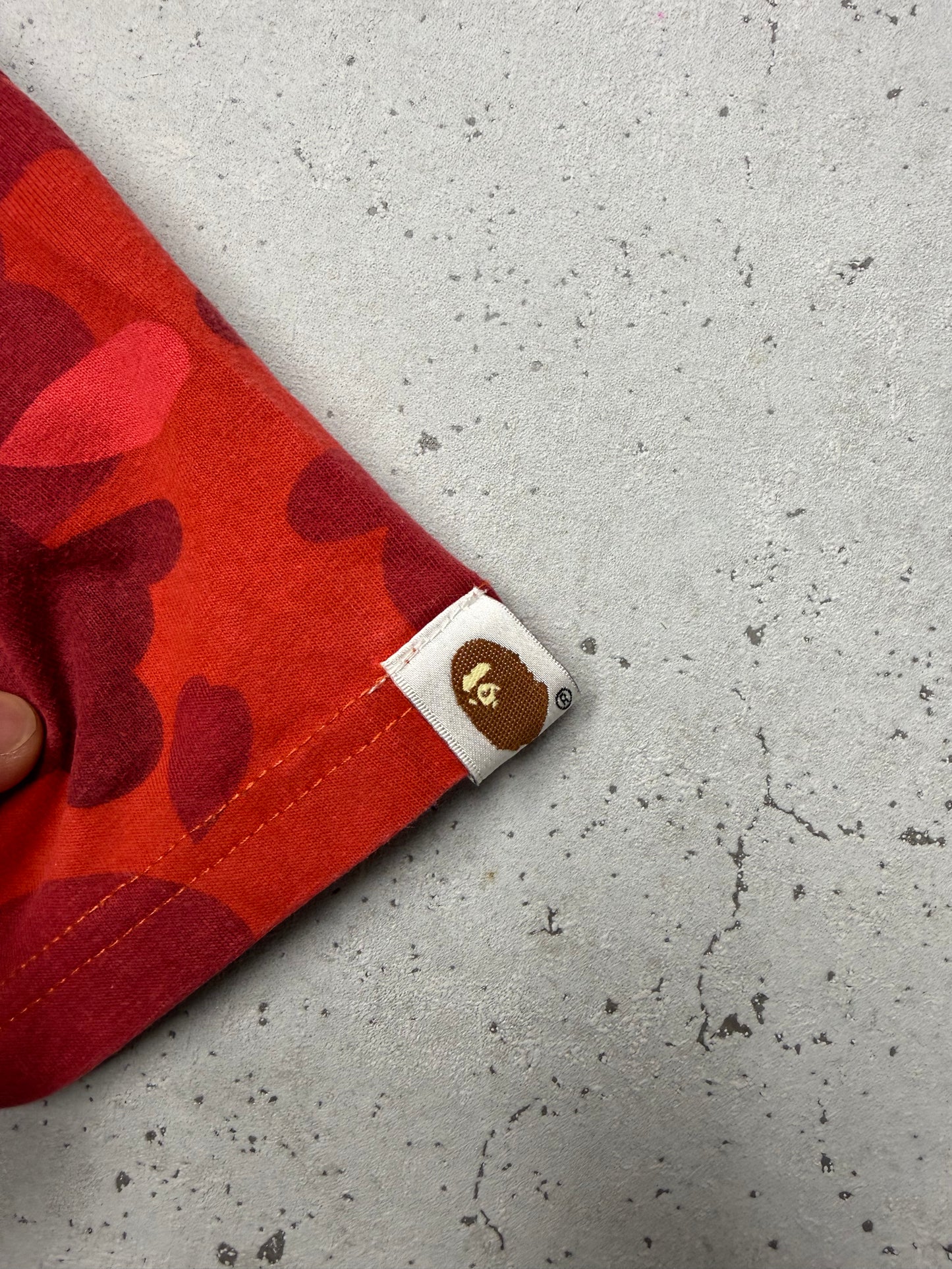 BAPE A Bathing Ape Red Camo T-Shirt rot – Foto 9