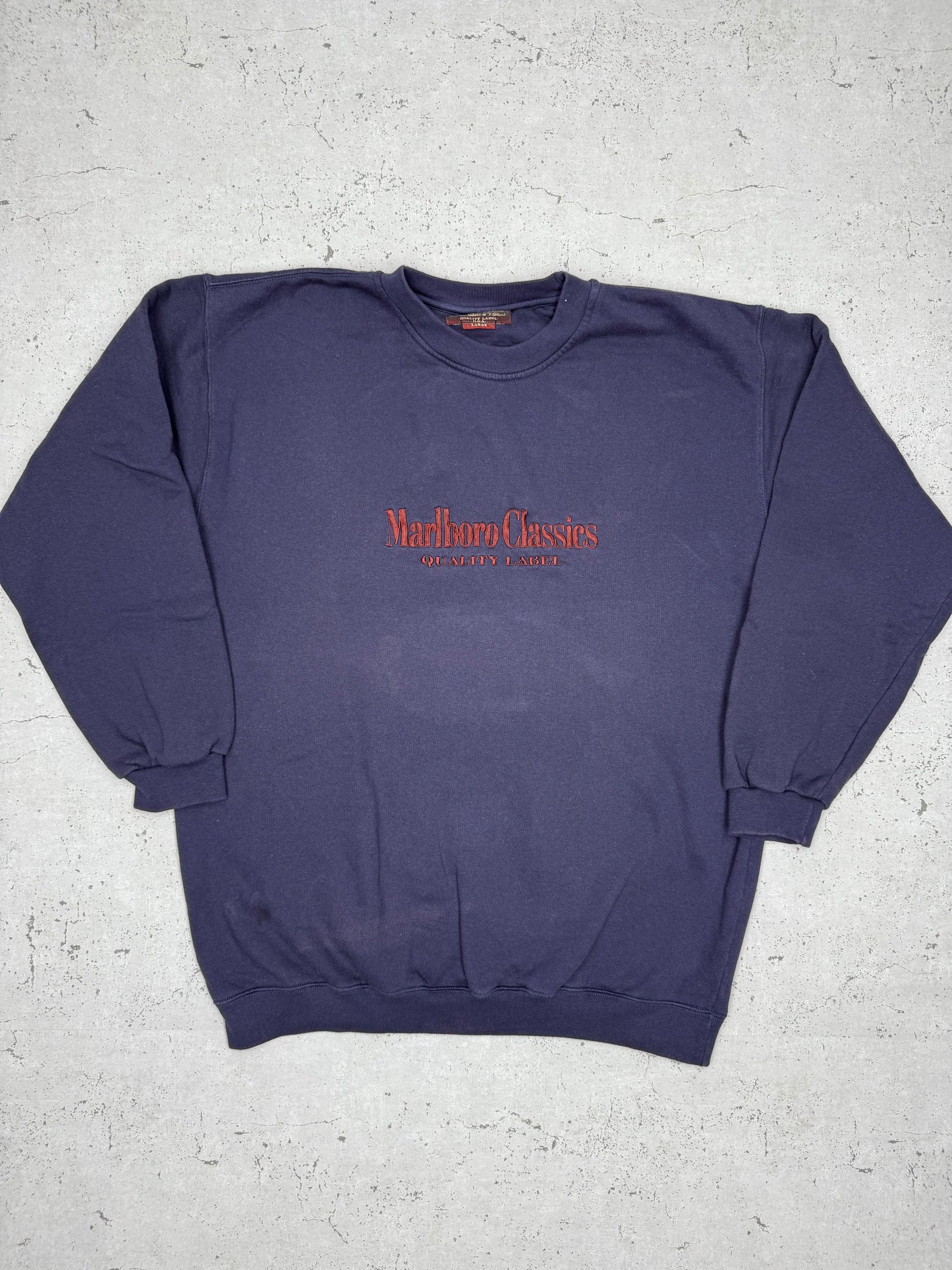 Marlboro Classics Vintage Sweatshirt Blau L - MonkeysVintage