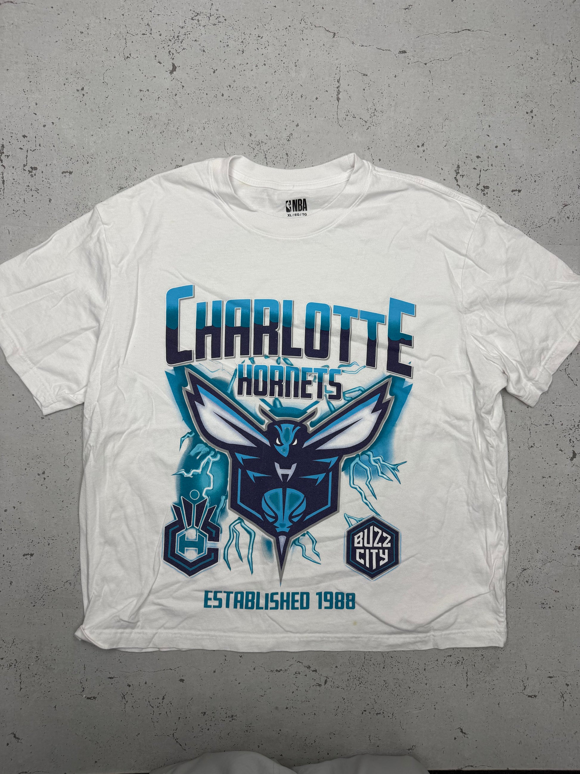 NBA Charlotte Hornets Buzz City T-Shirt weiß – Foto 2