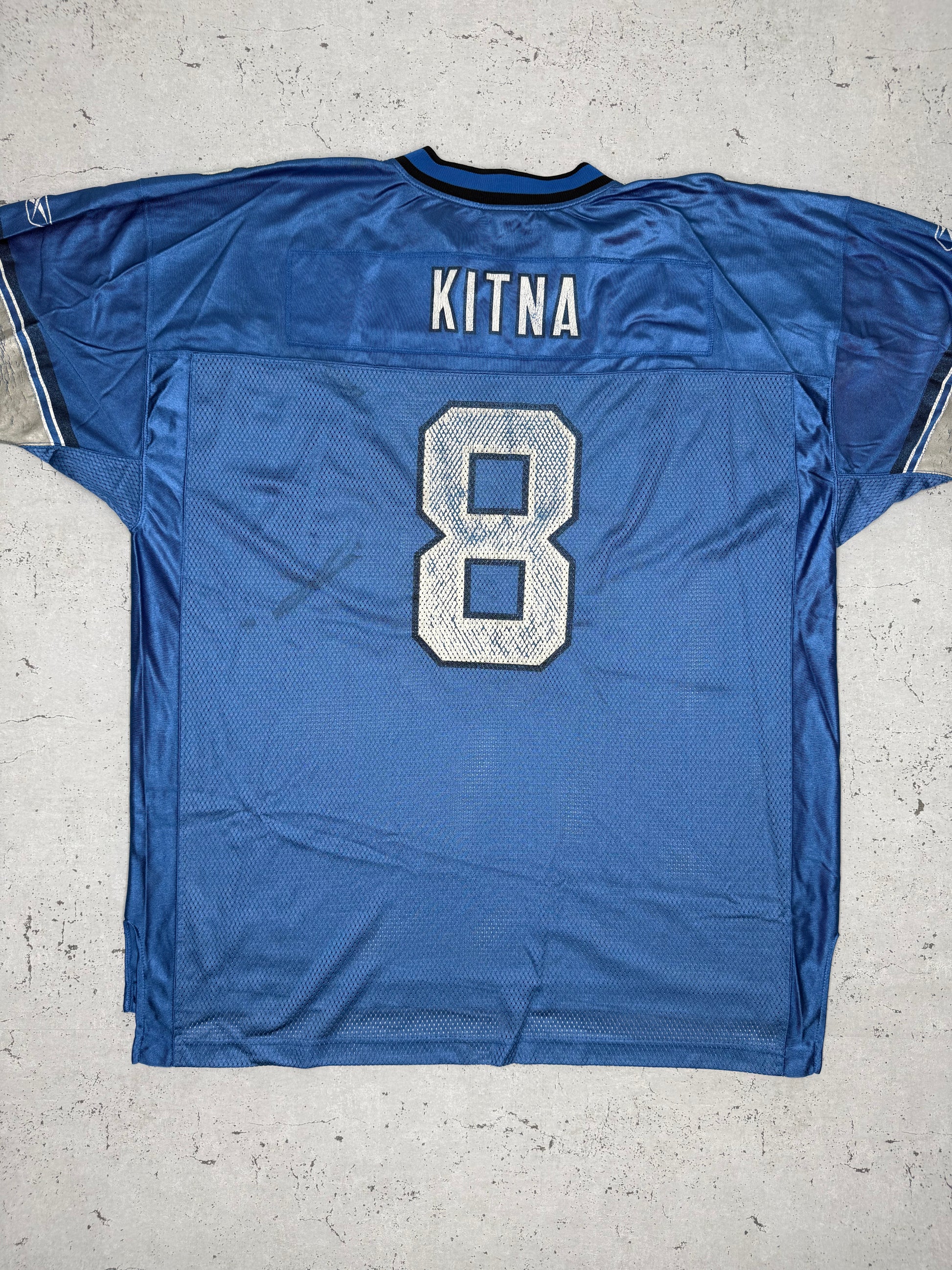 Reebok NFL Detroit Lions Jersey Trikot Blau XXL - MonkeysVintage