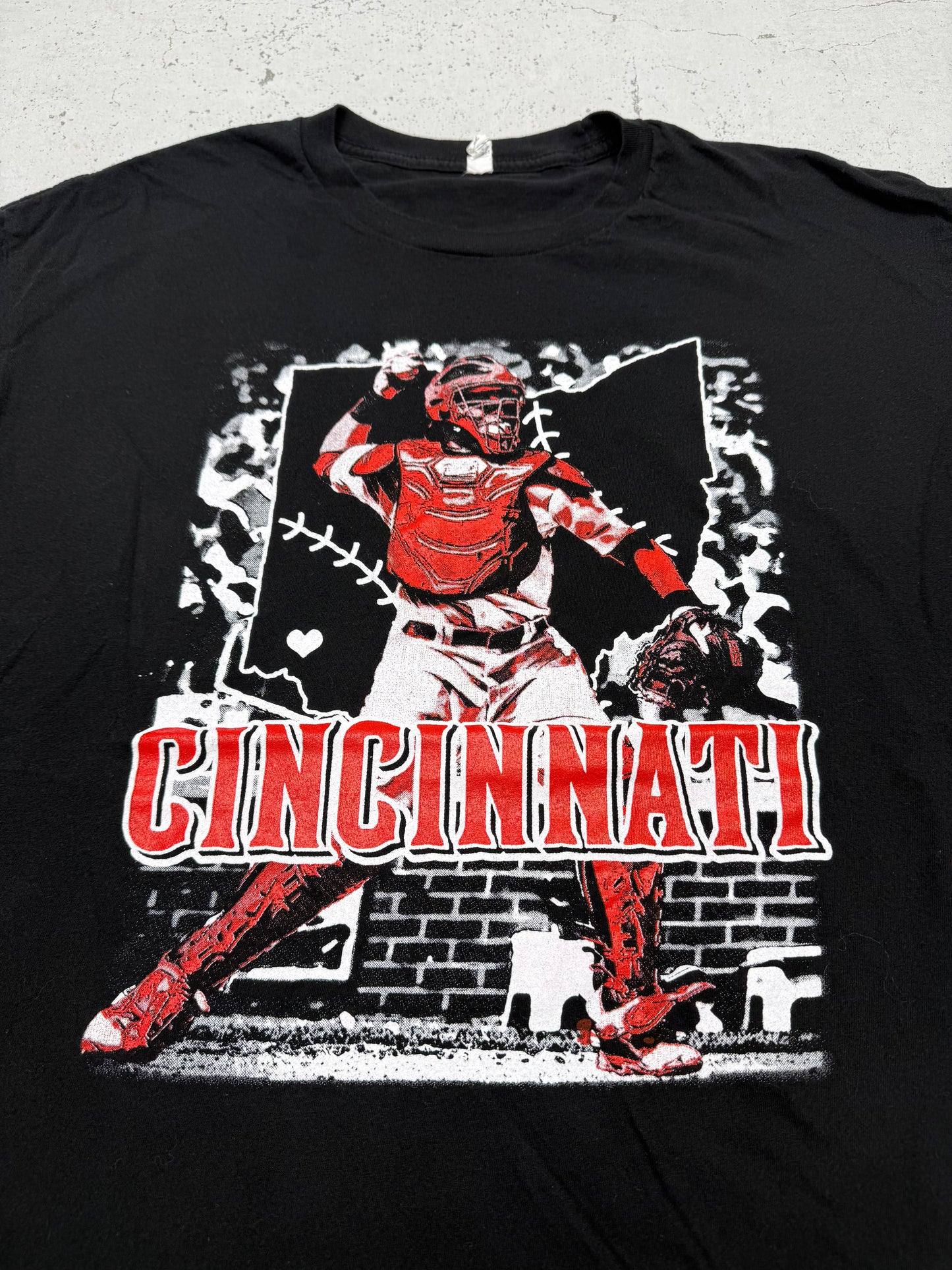 Teestyled Cincinnati Catcher T-Shirt schwarz – Foto 3