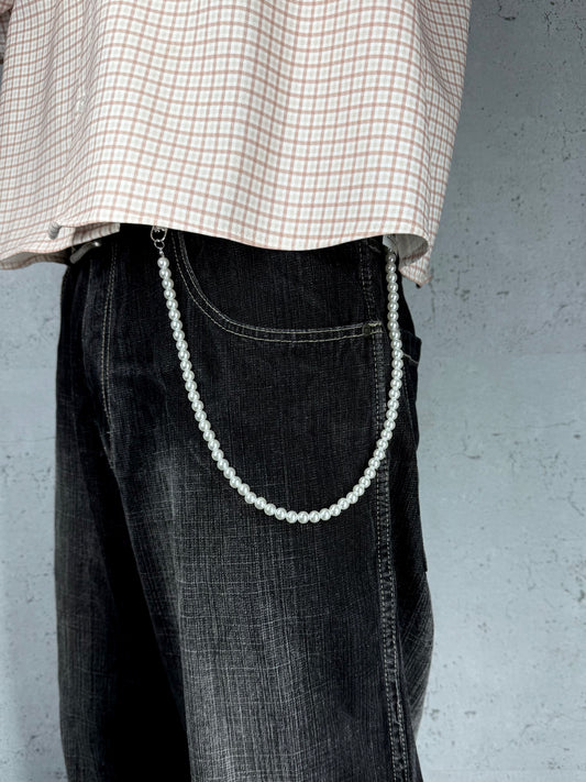 Pearl Street Chain Hosenkette Streetwear Accessoire Y2K
