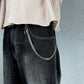 "Iron Chain" Streetwear Silber Hosenkette Stainless Steel Pants Chain