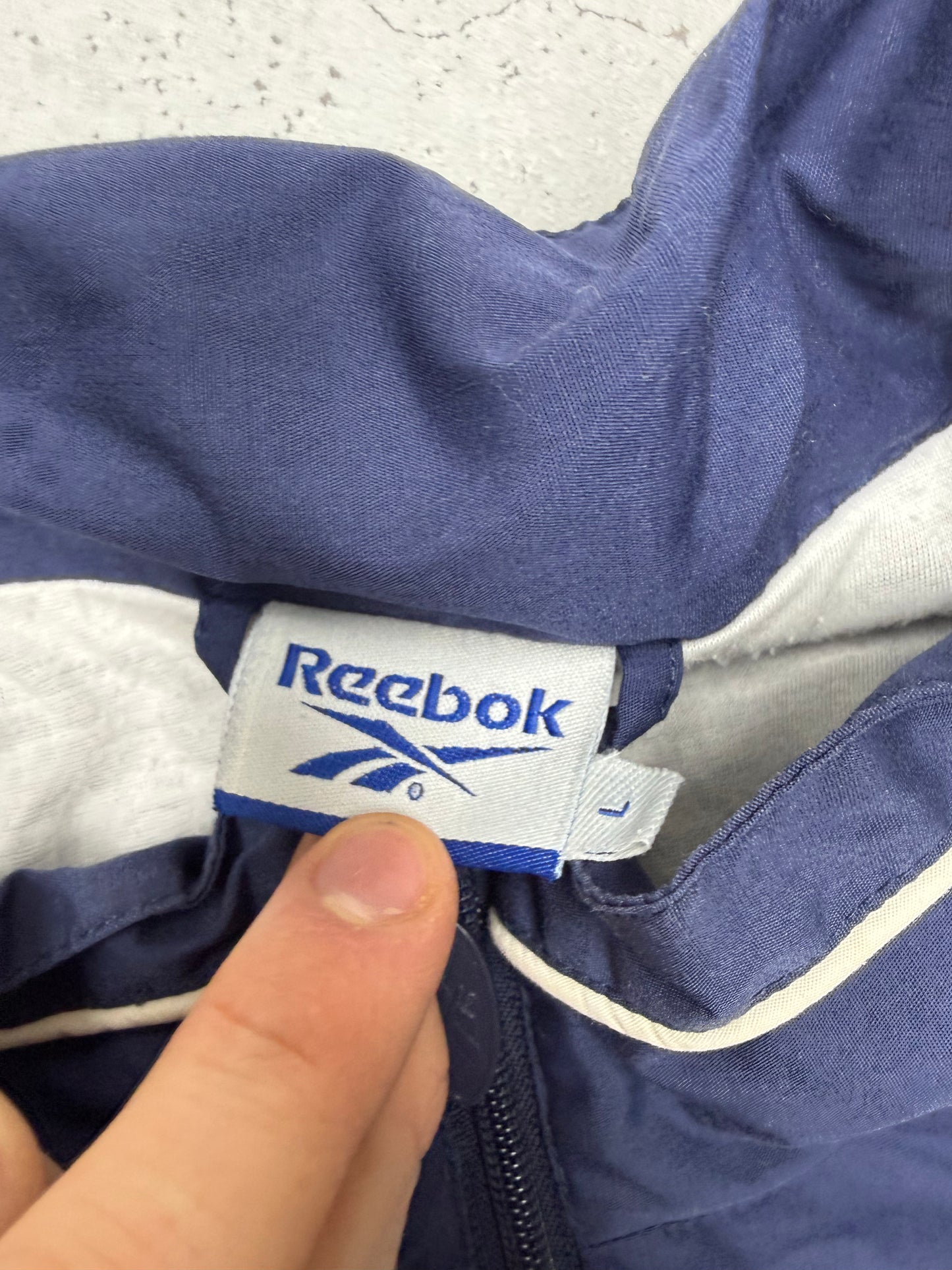Reebok Einsätze Trainingsjacke blau – Foto 4