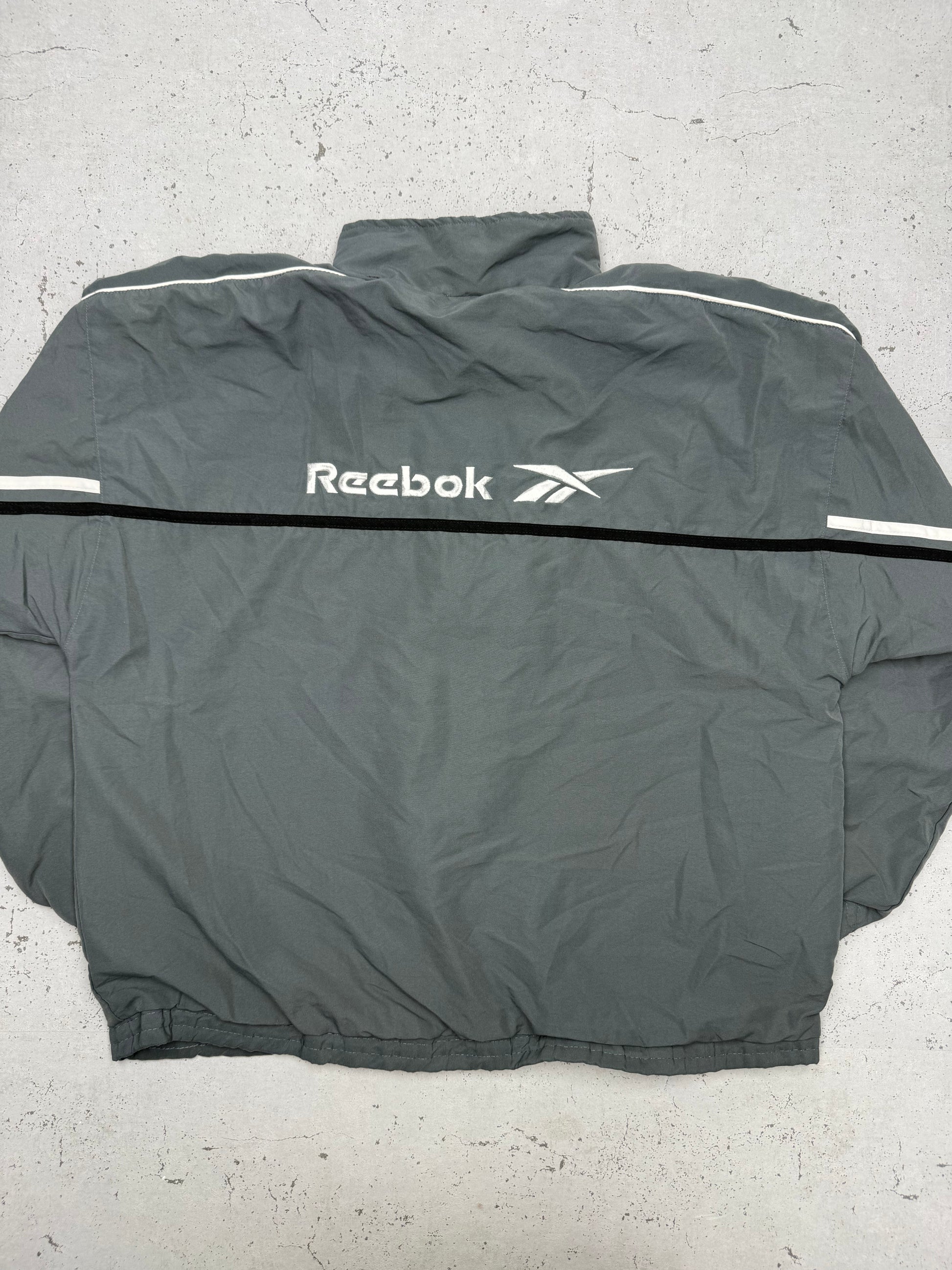 Reebok großes Logo hinten Trainingsjacke grau – Foto 8