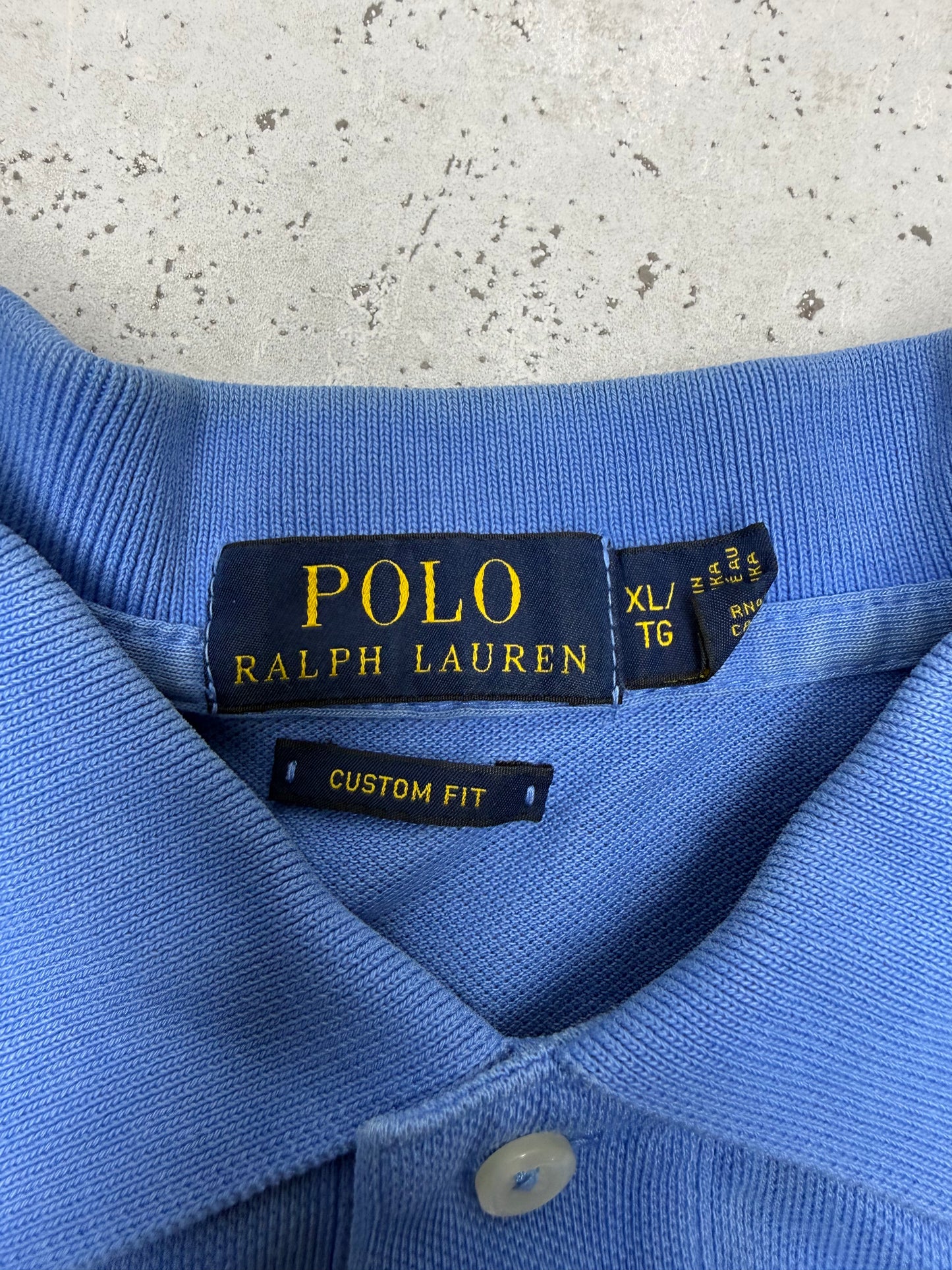 Polo Ralph Lauren Custom Fit Polo blau – Foto 4