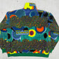 psychedelischer Allover Print Fleece Halfzip bunt – Foto 3