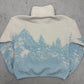 Gilly Hicks Berge Tannen Sherpa Fleece Halfzip hellblau – Foto 4
