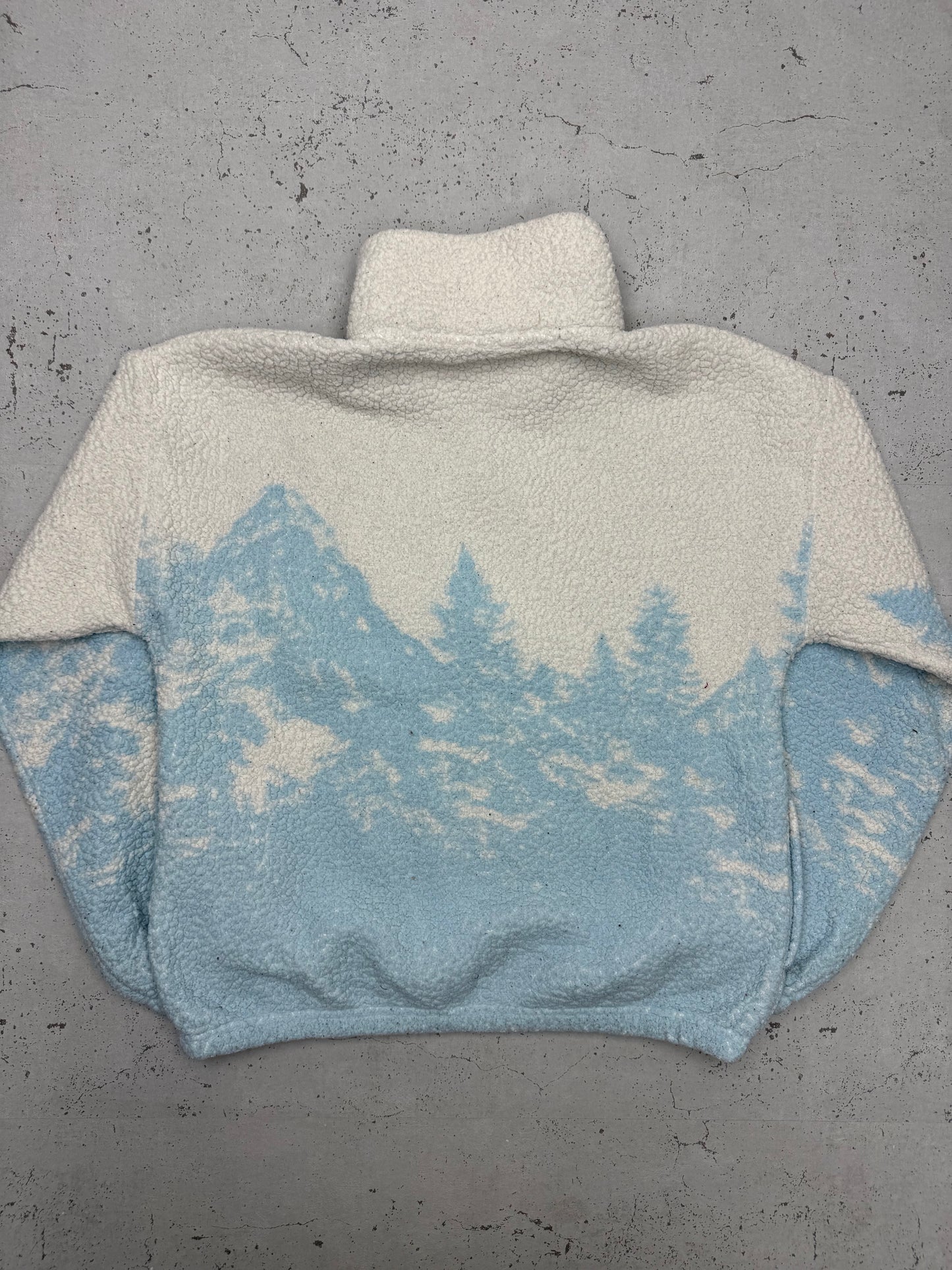 Gilly Hicks Berge Tannen Sherpa Fleece Halfzip hellblau – Foto 4