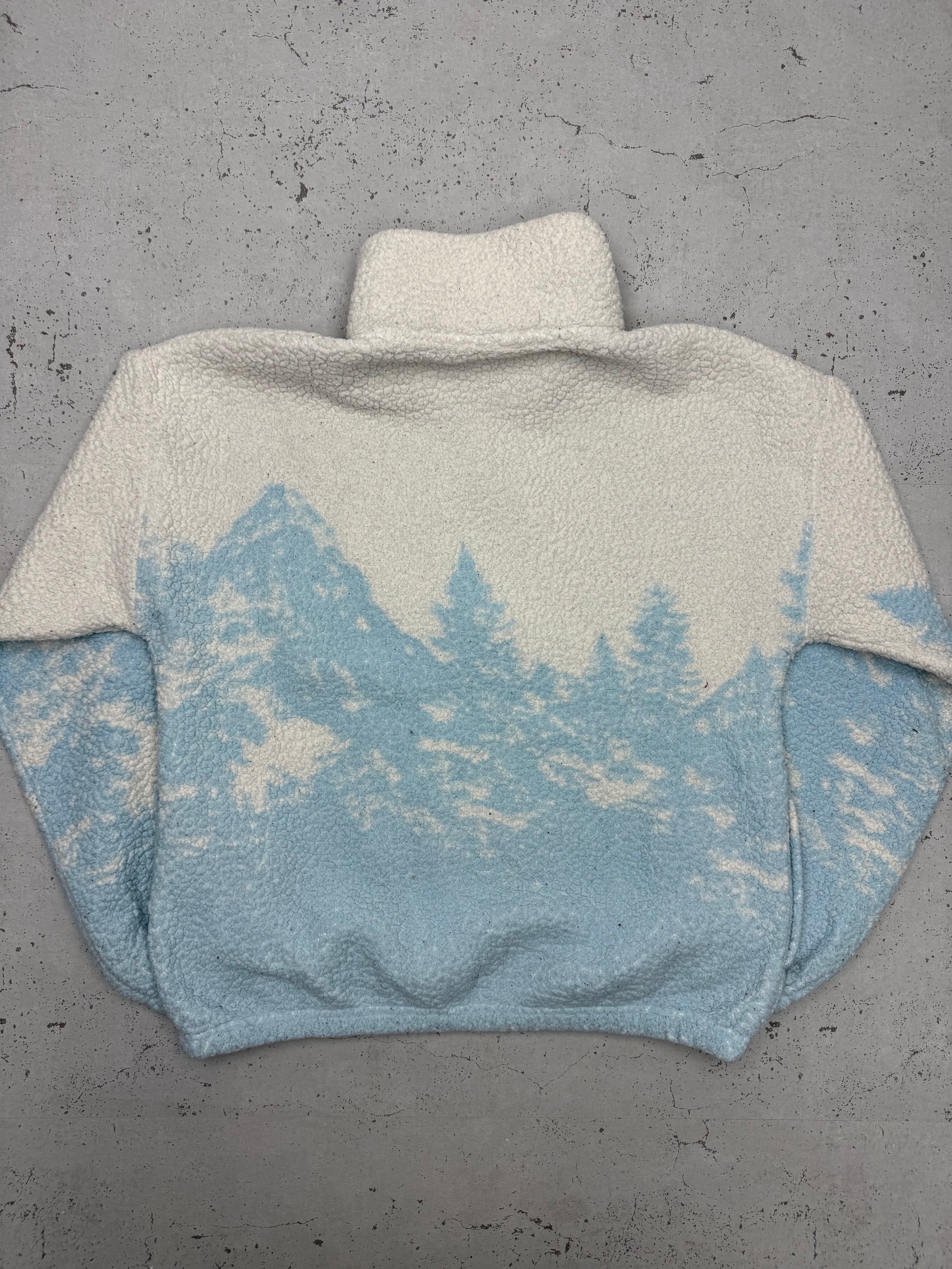 Gilly Hicks Berge Tannen Sherpa Fleece Halfzip hellblau – Foto 4