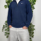 Nike Vintage Zip Sweatshirt Blau S - MonkeysVintage