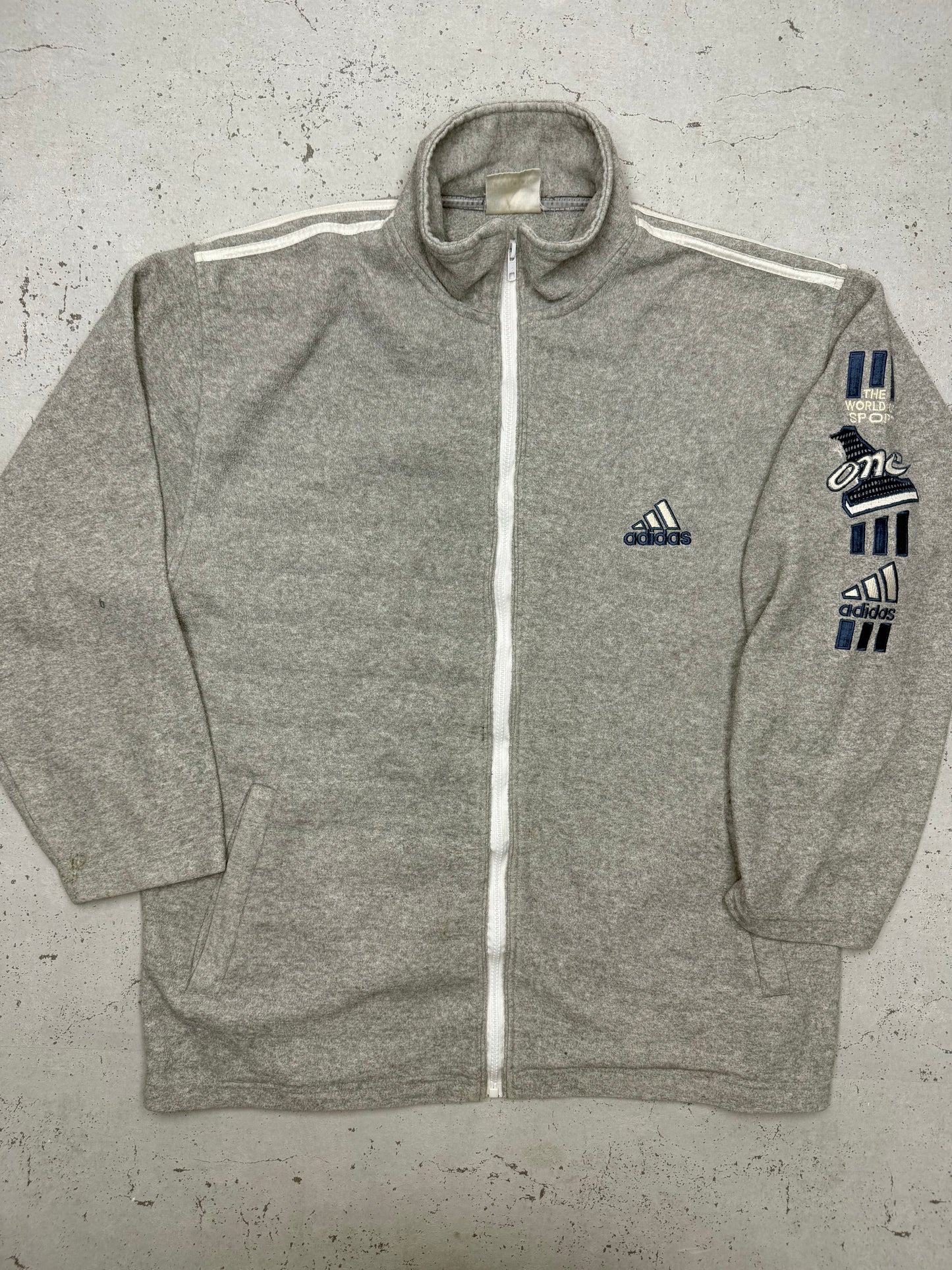 adidas Fleecejacke grau – Foto 2
