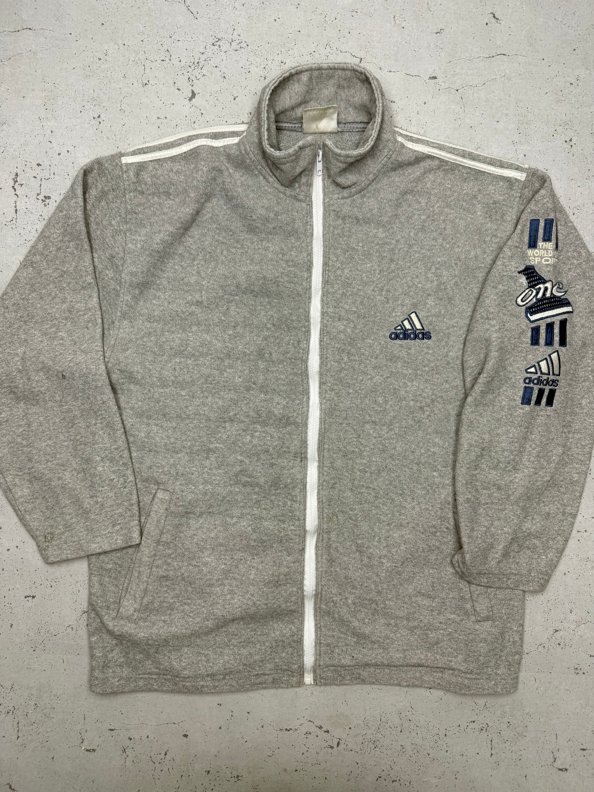 adidas Fleecejacke grau – Foto 2