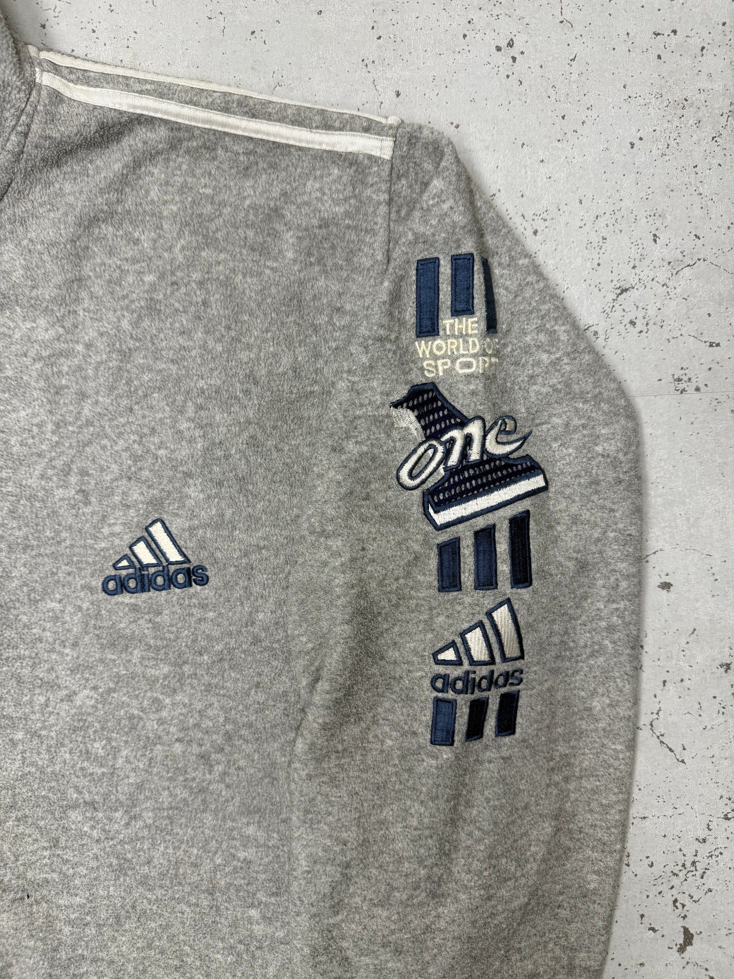 adidas Fleecejacke grau – Foto 3