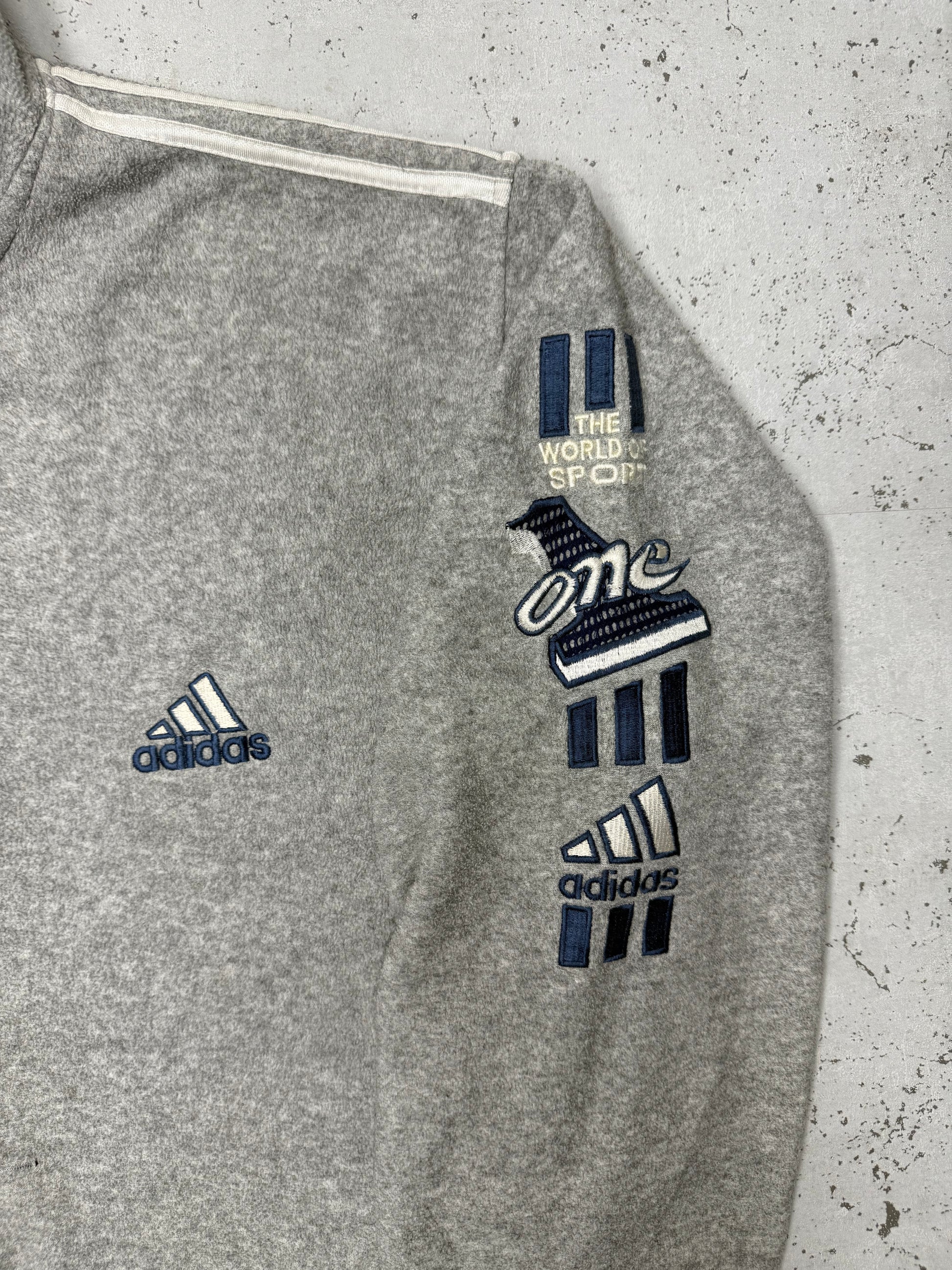 adidas Fleecejacke grau – Foto 3